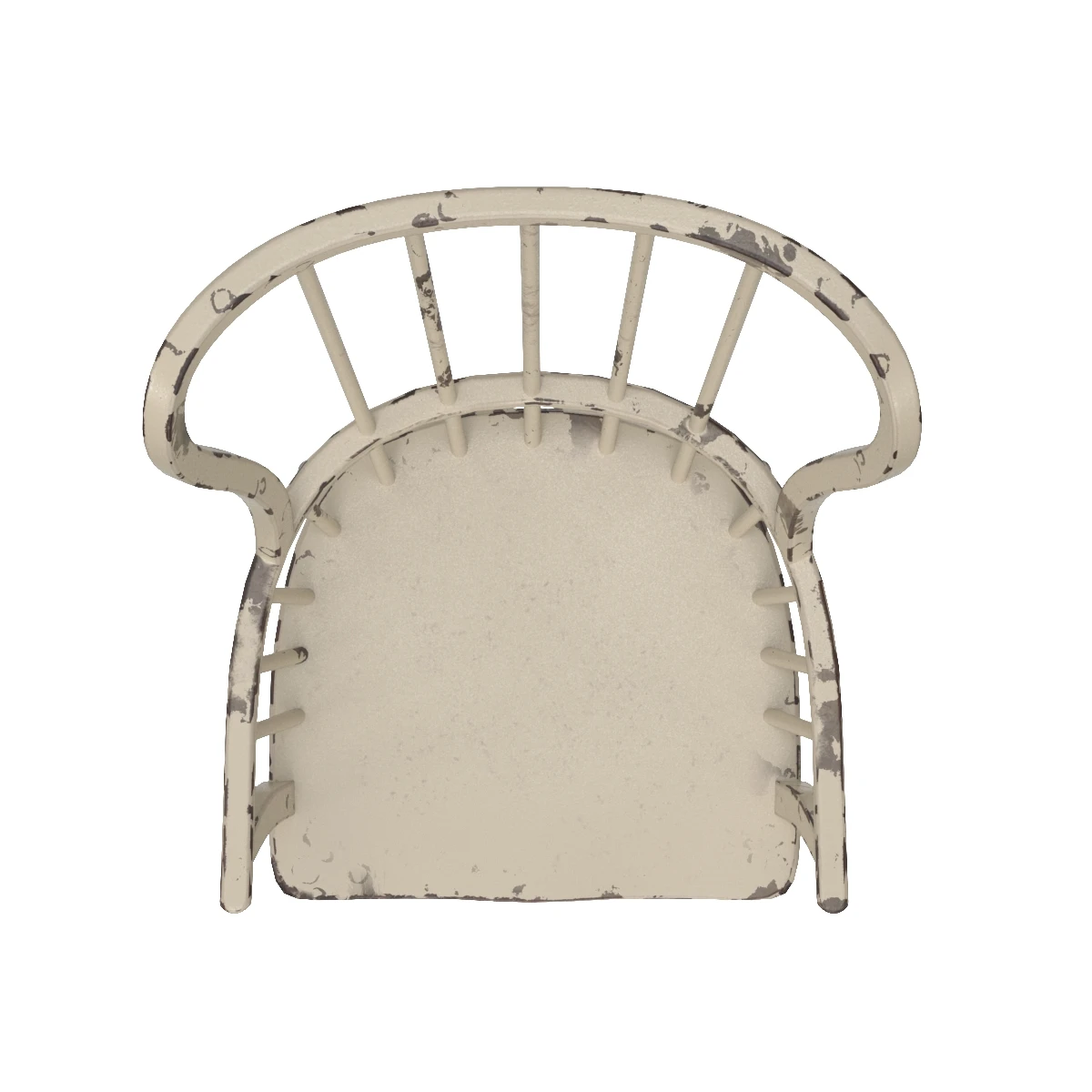 Sanctuary Spindle Back Arm Chair 3D Model_03