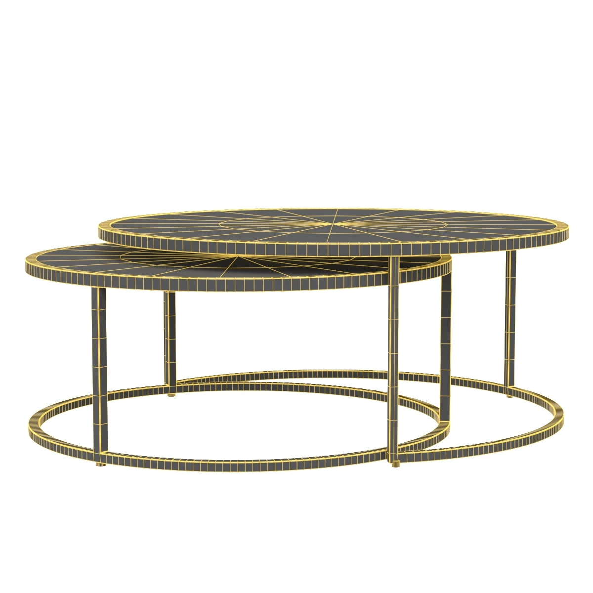 Shagreen Nesting Coffee Table 3D Model_07