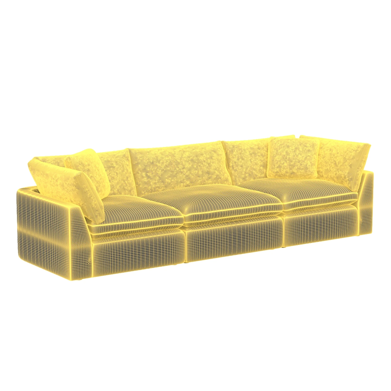 Stevie 3 Piece Sectional Sofa 3D Model_07