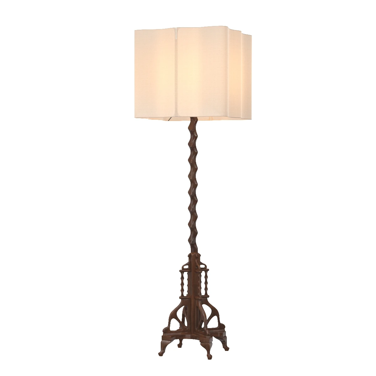 Twisted Floor Lamp Belgium 3D Model_01