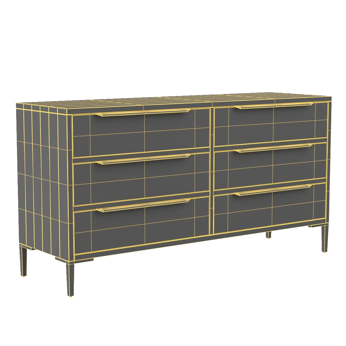 Wyeth 6 Drawer Dresser 3D Model_07