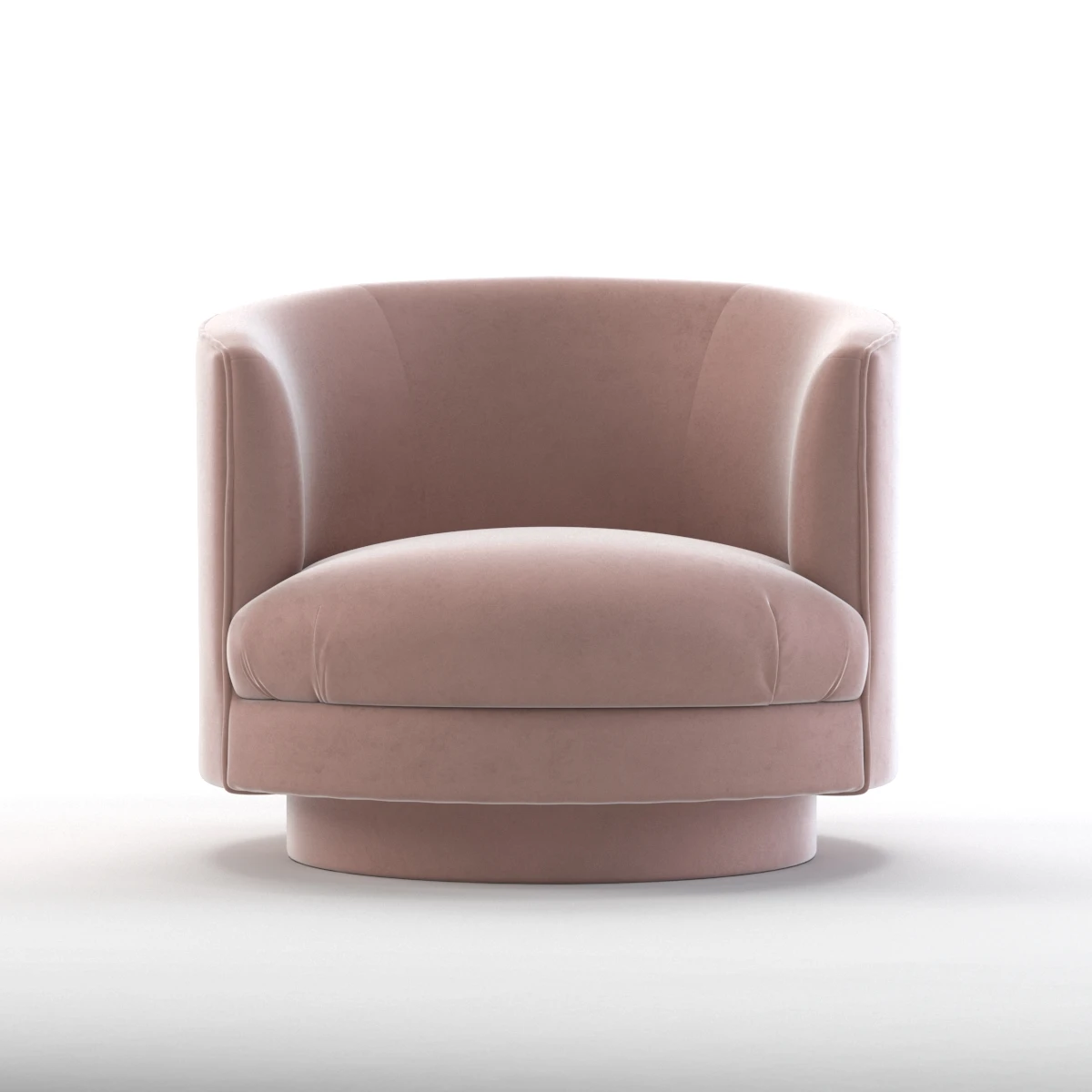 1960s Swivel Tub Chair 3D Model_03