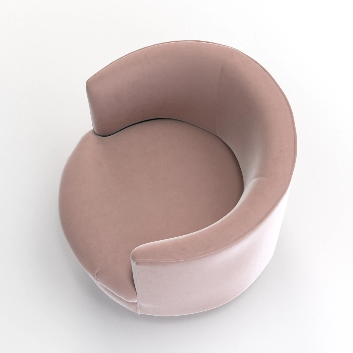 1960s Swivel Tub Chair 3D Model_05