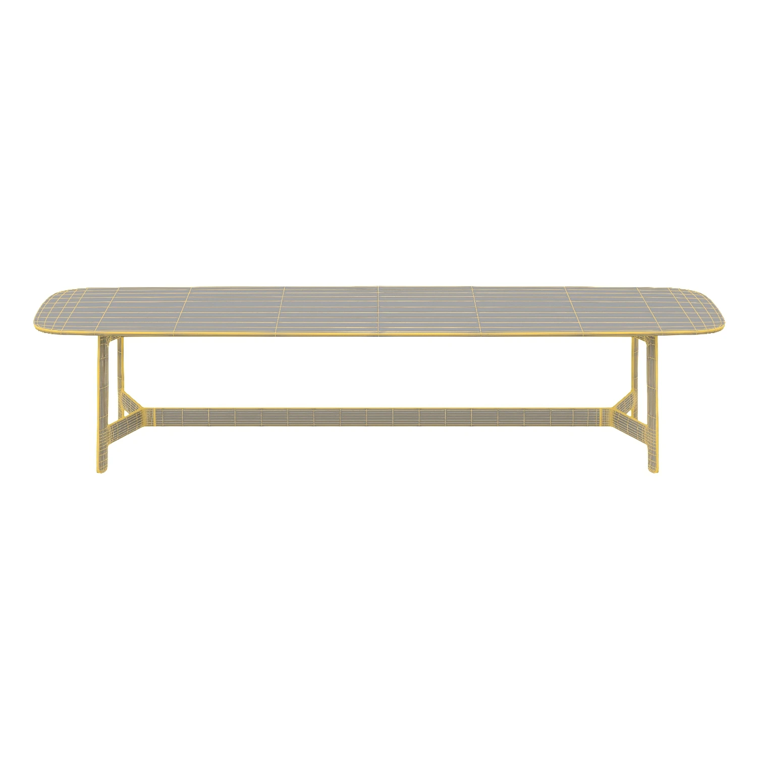 B And B Italia Alex Dining Table Rectangular 3D Model_07