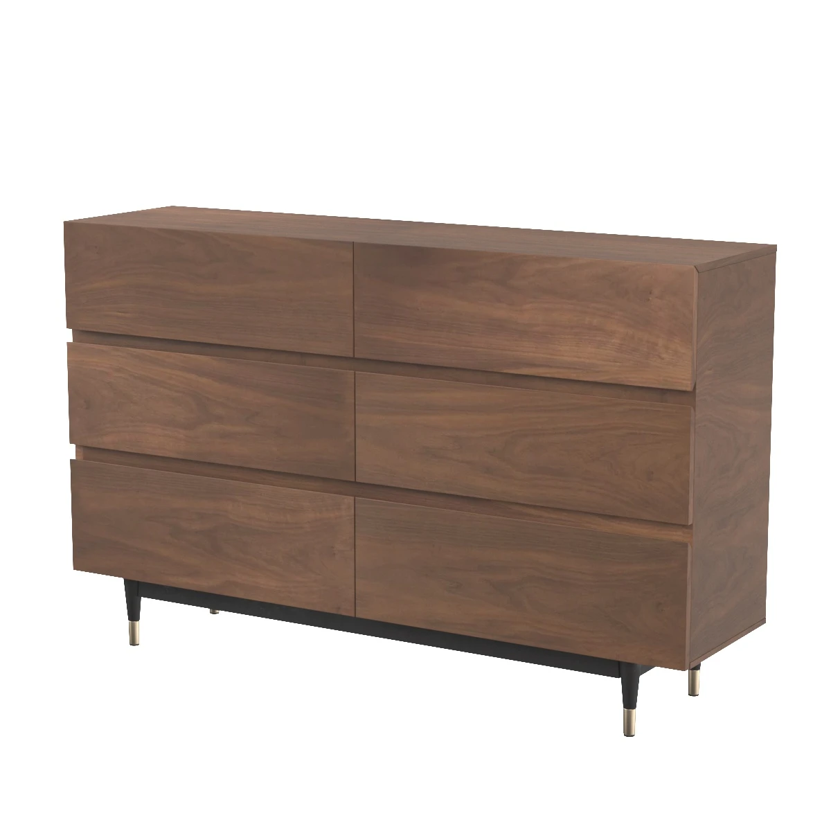 Caima 6 Drawer Dresser MOD 6189 WAL 3D Model_01