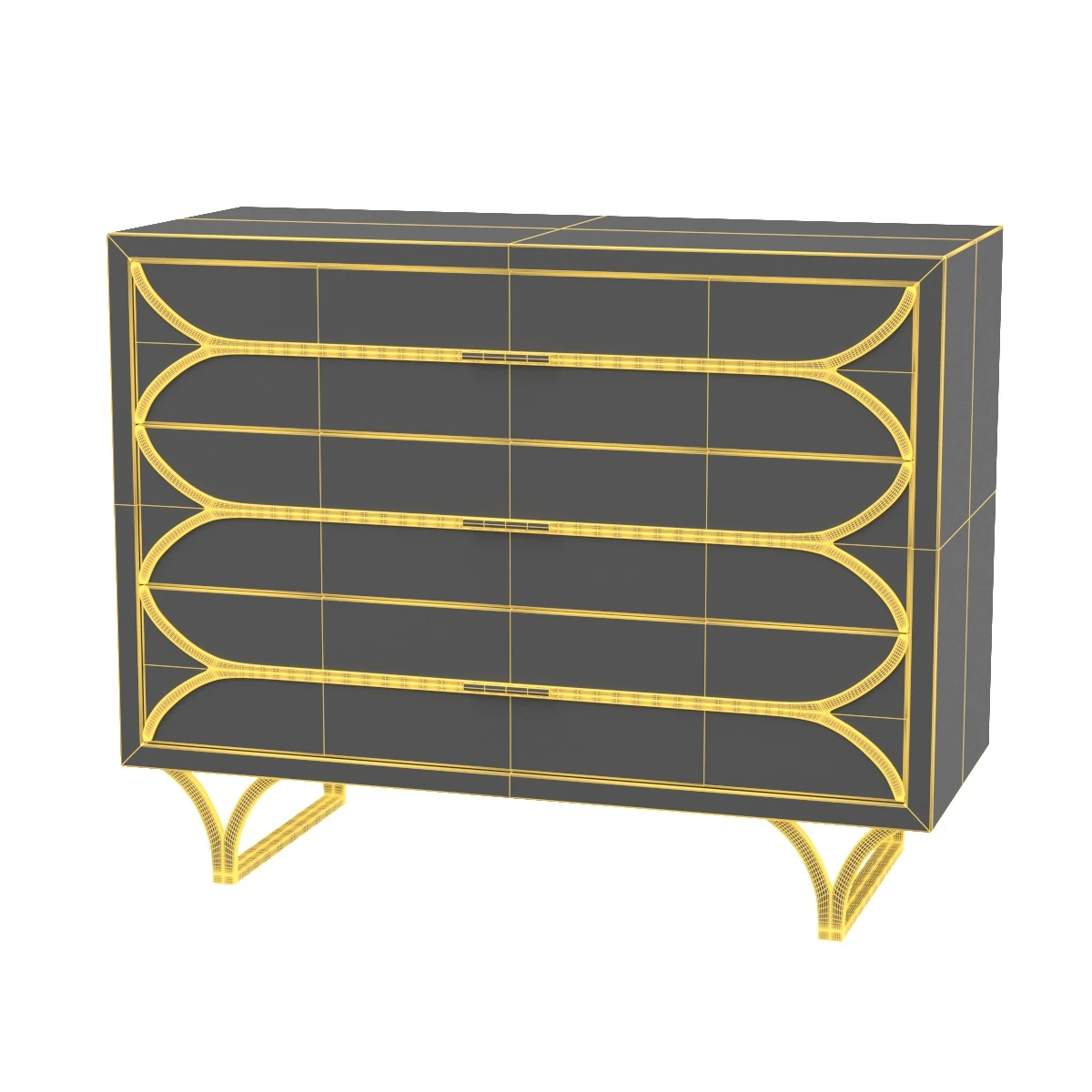 Diane Iron 3 Drawer Accent Chest 3D Model_07