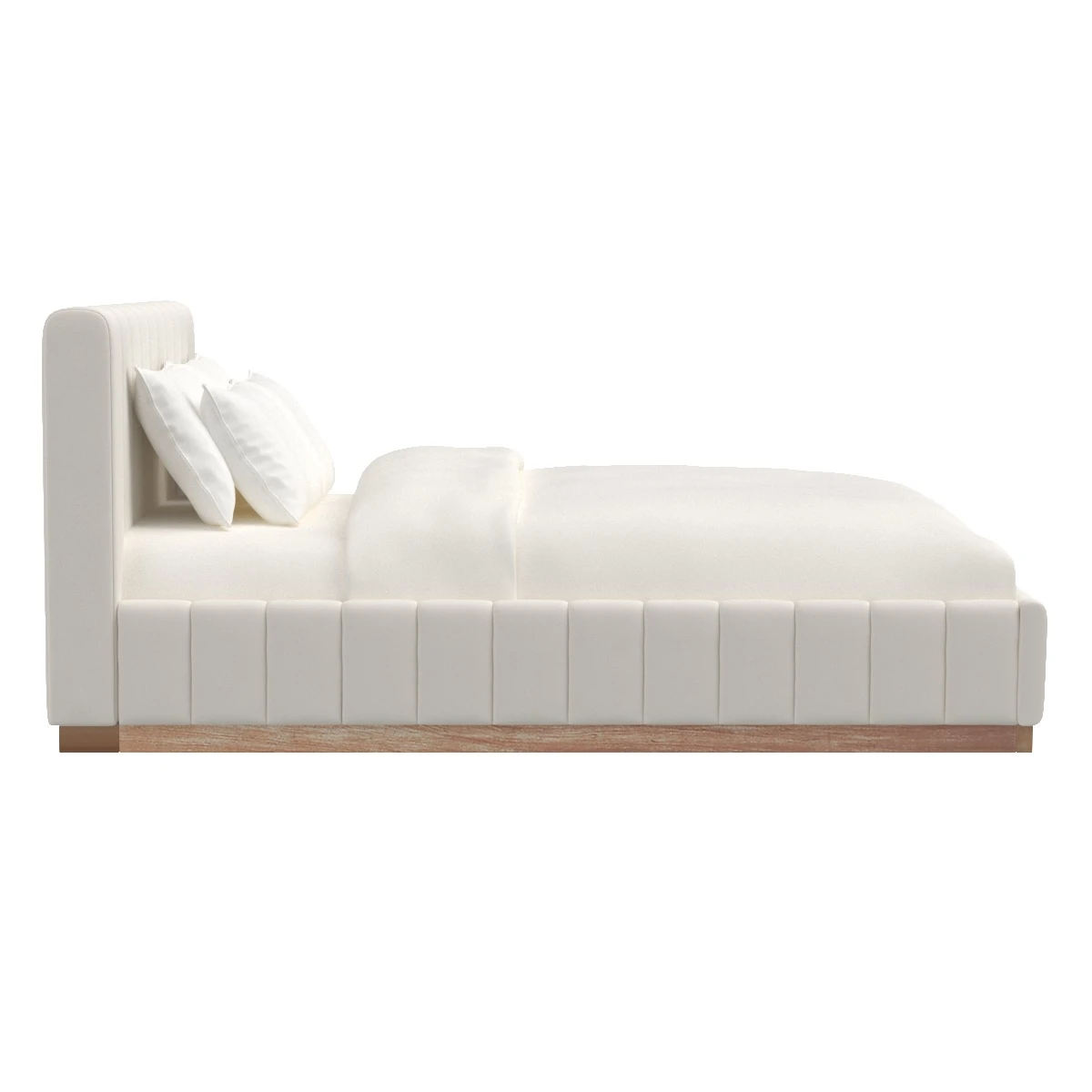 Forte White Queen Bed 3D Model_03
