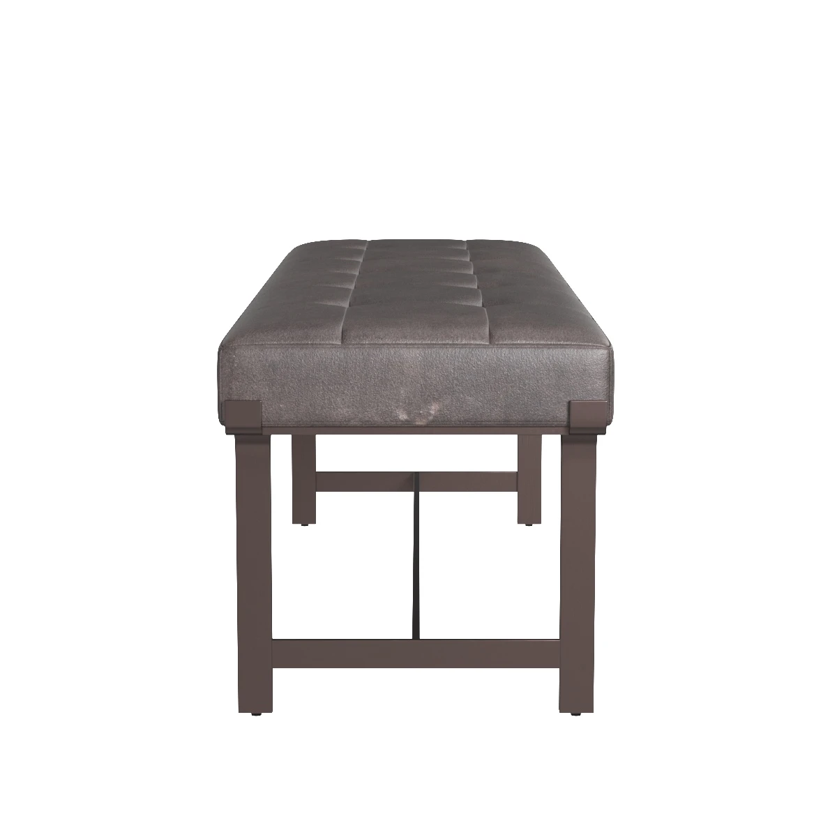 Four Hands Irondale Leather Bench Perigold 3D Model_03