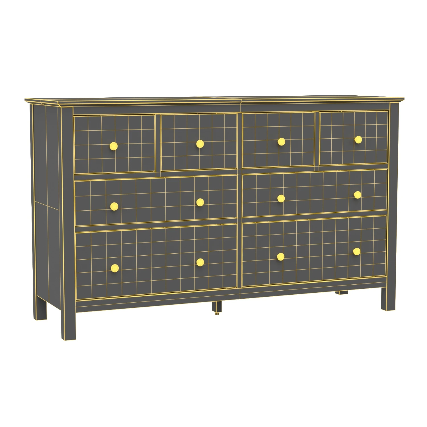 HEMNES 8 Drawer Dresser 3D Model_07