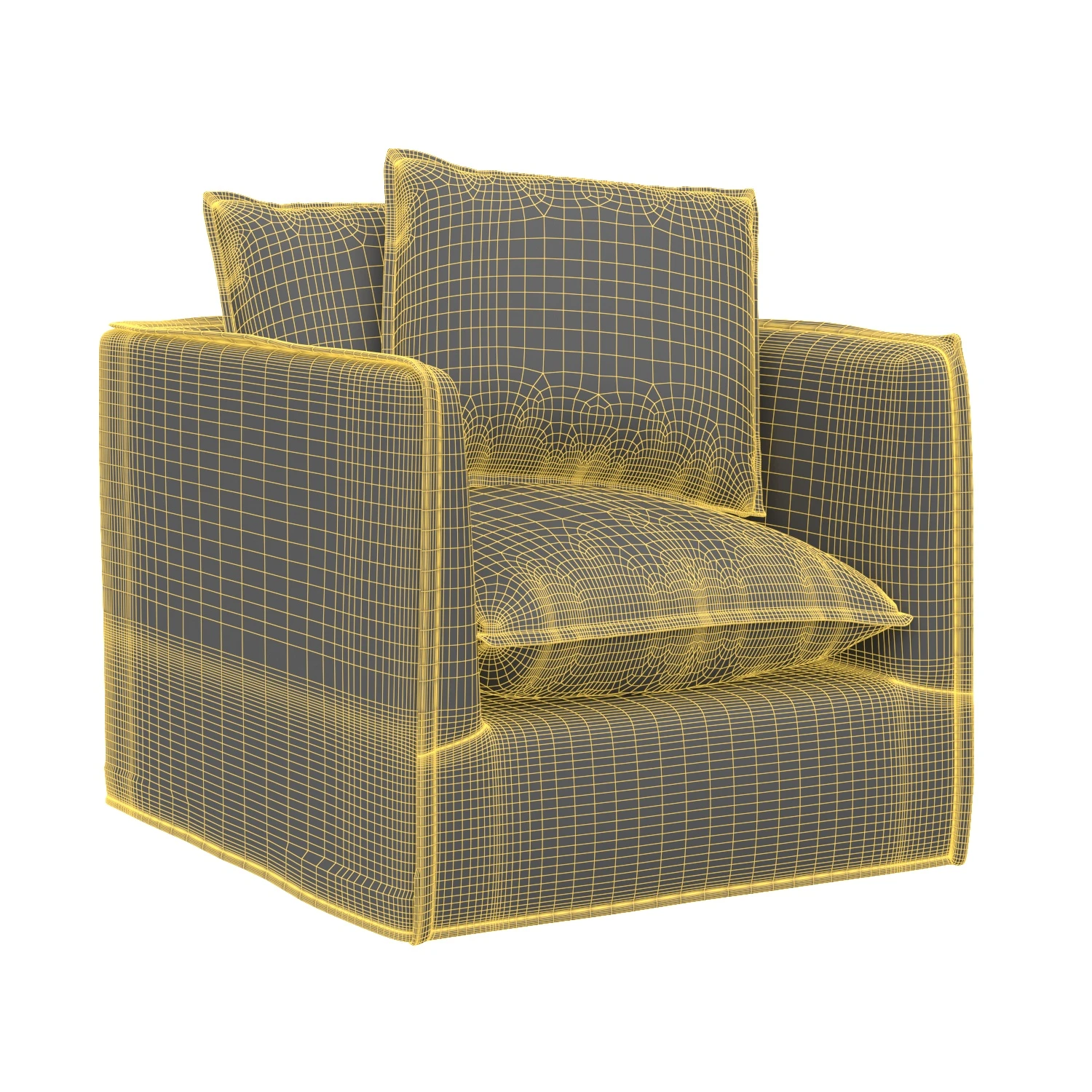 Joey Arm Chair 3D Model_07