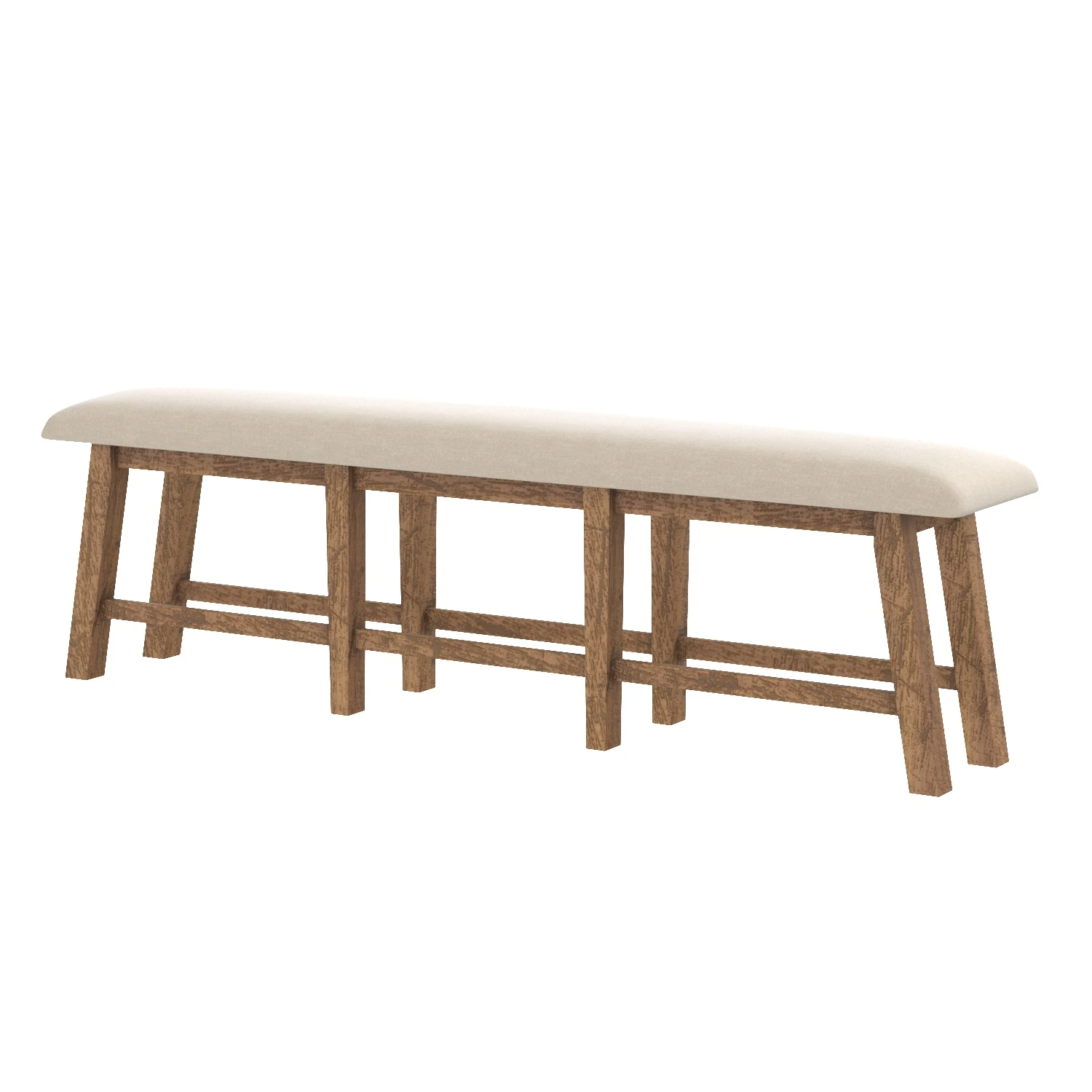 Jofran Furniture Telluride Naturally Distressed Counter Bench 3D Model_06