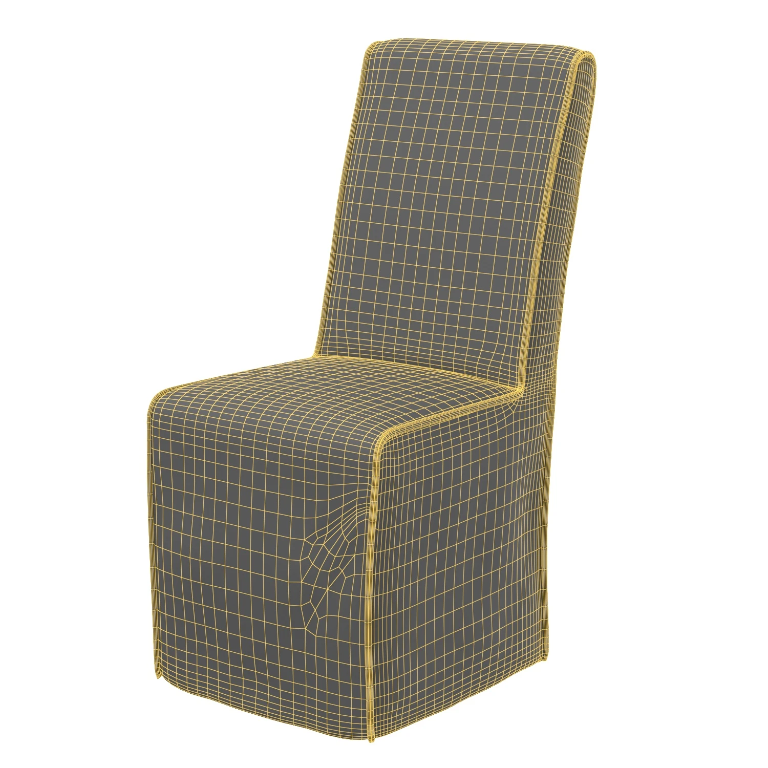 Jordan Seal Upholstered Dining Chair 3D Model_07