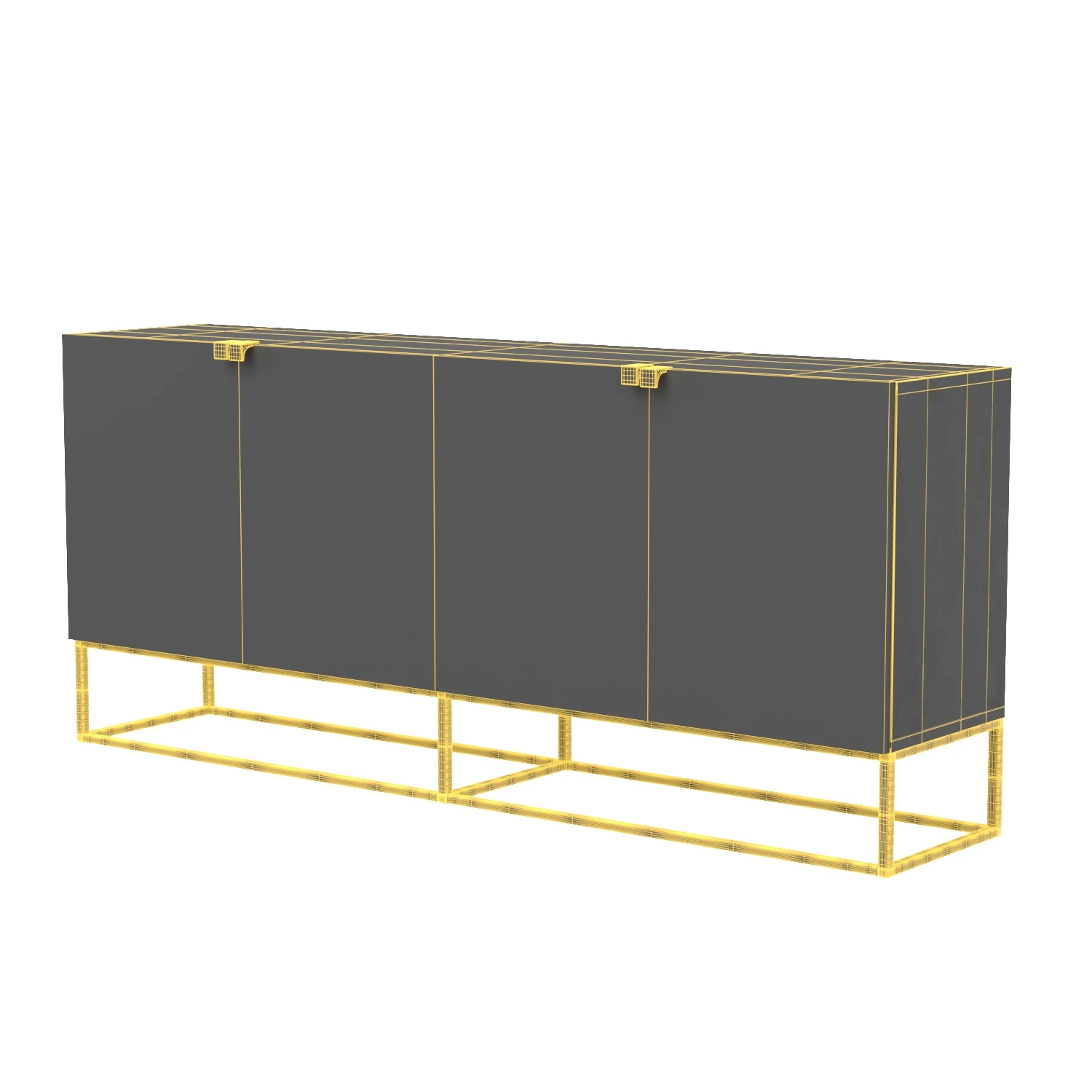 Kelby Sideboard in Vintage Brown 3D Model_07