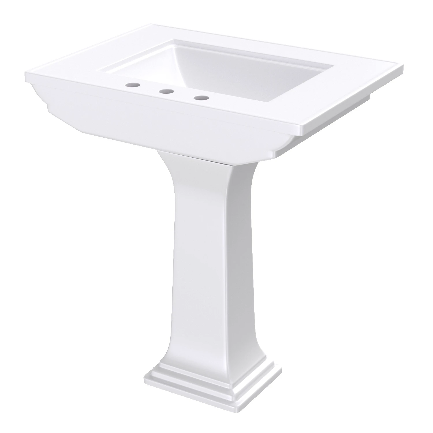 KOHLER K 2268 8 0 Memoirs Pedestal Bathroom Sink 3D Model_06