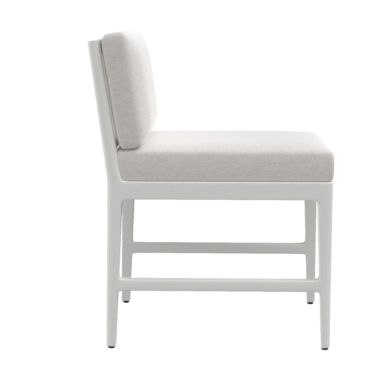 Laurel Aluminum Dining Side White Chair 3D Model_03