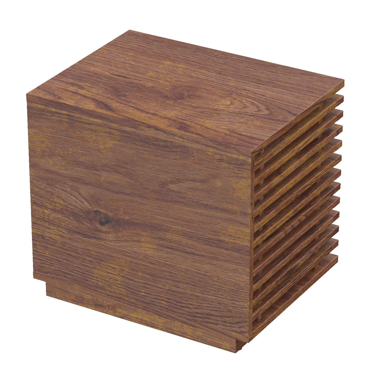 Linea End Table Walnut 100577 3D Model_06