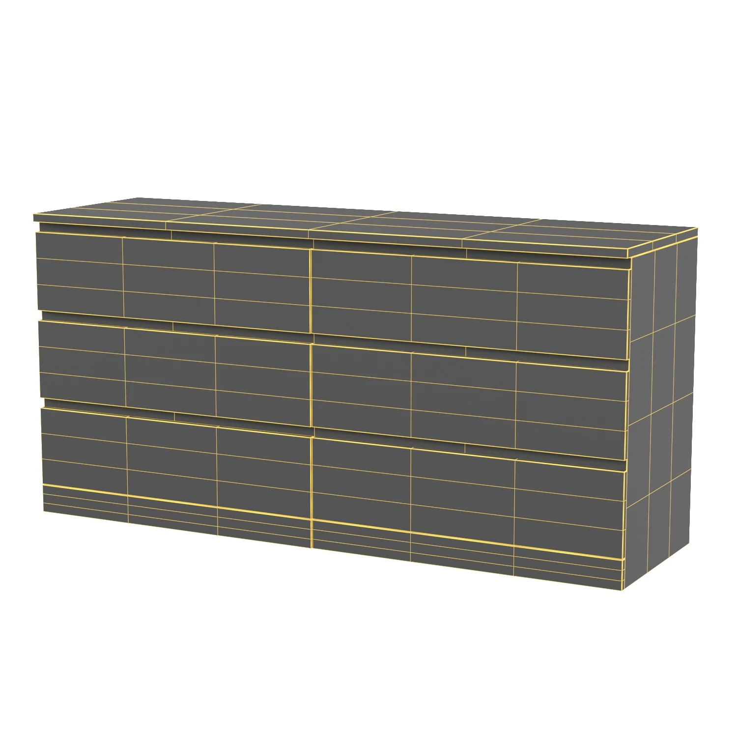 MALM 6 drawer dresser 3D Model_07