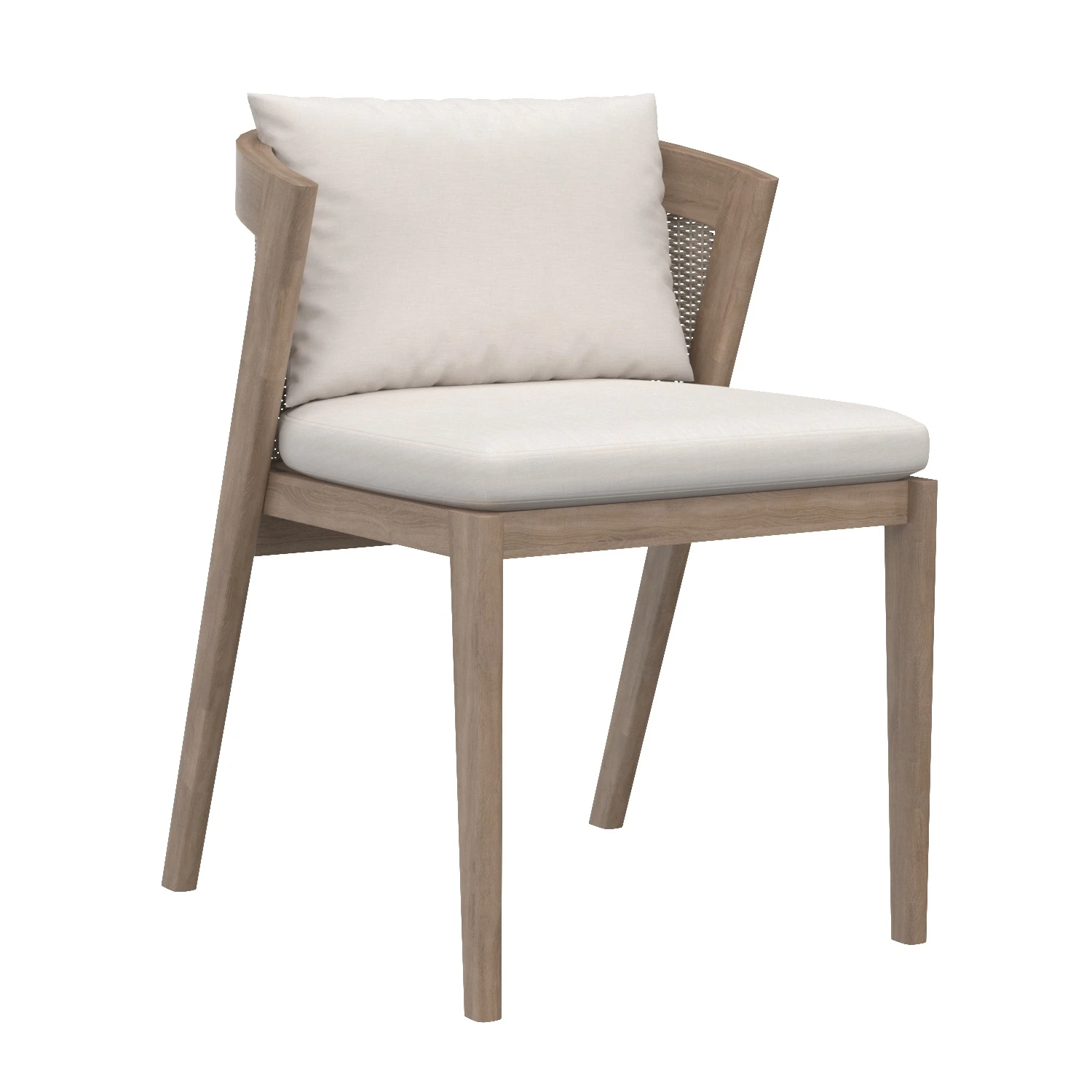 Malta Teak Dining Side Chair 3D Model_01