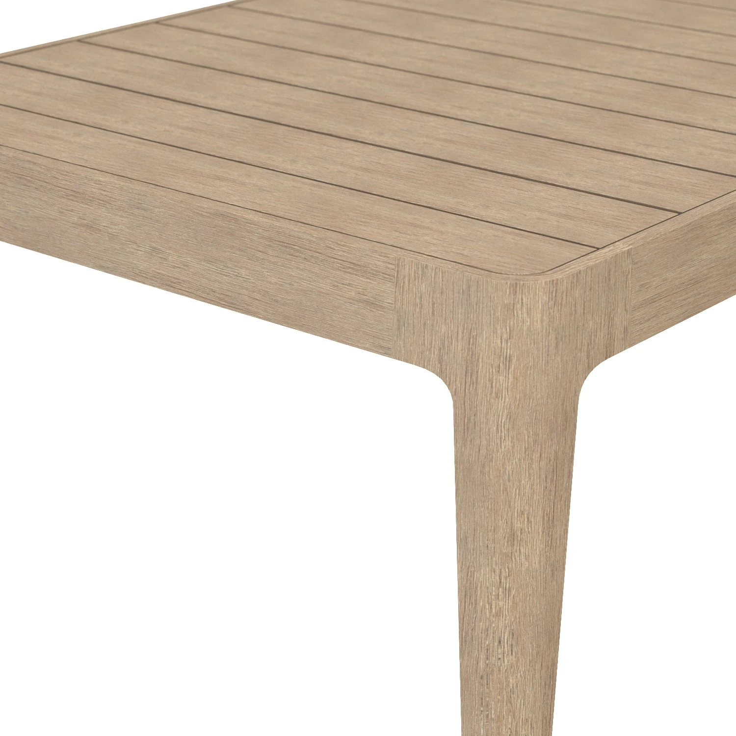 Malta Teak Rectangular Dining Table 3D Model_05