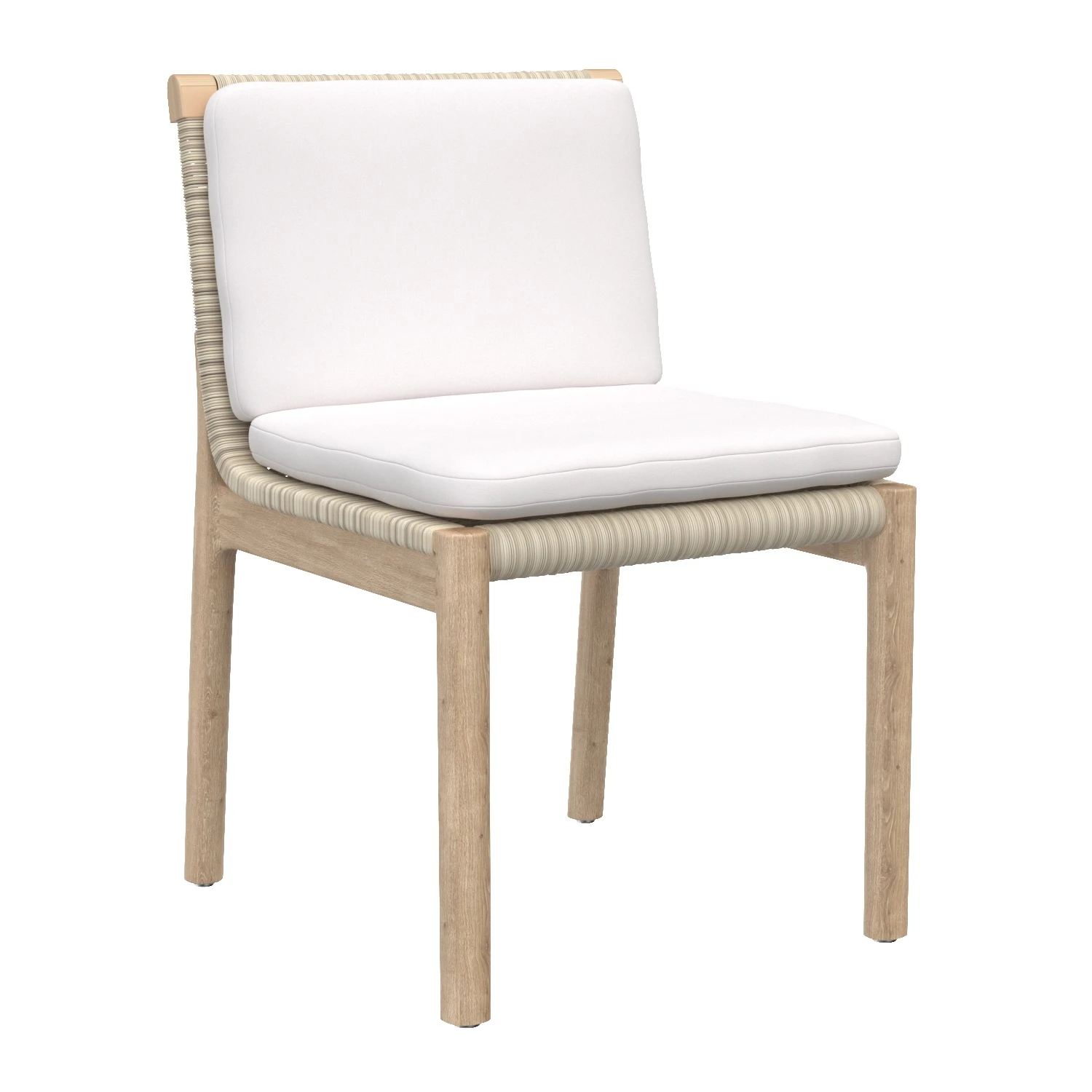 Mesa Teak Dining Side Chair 3D Model_01