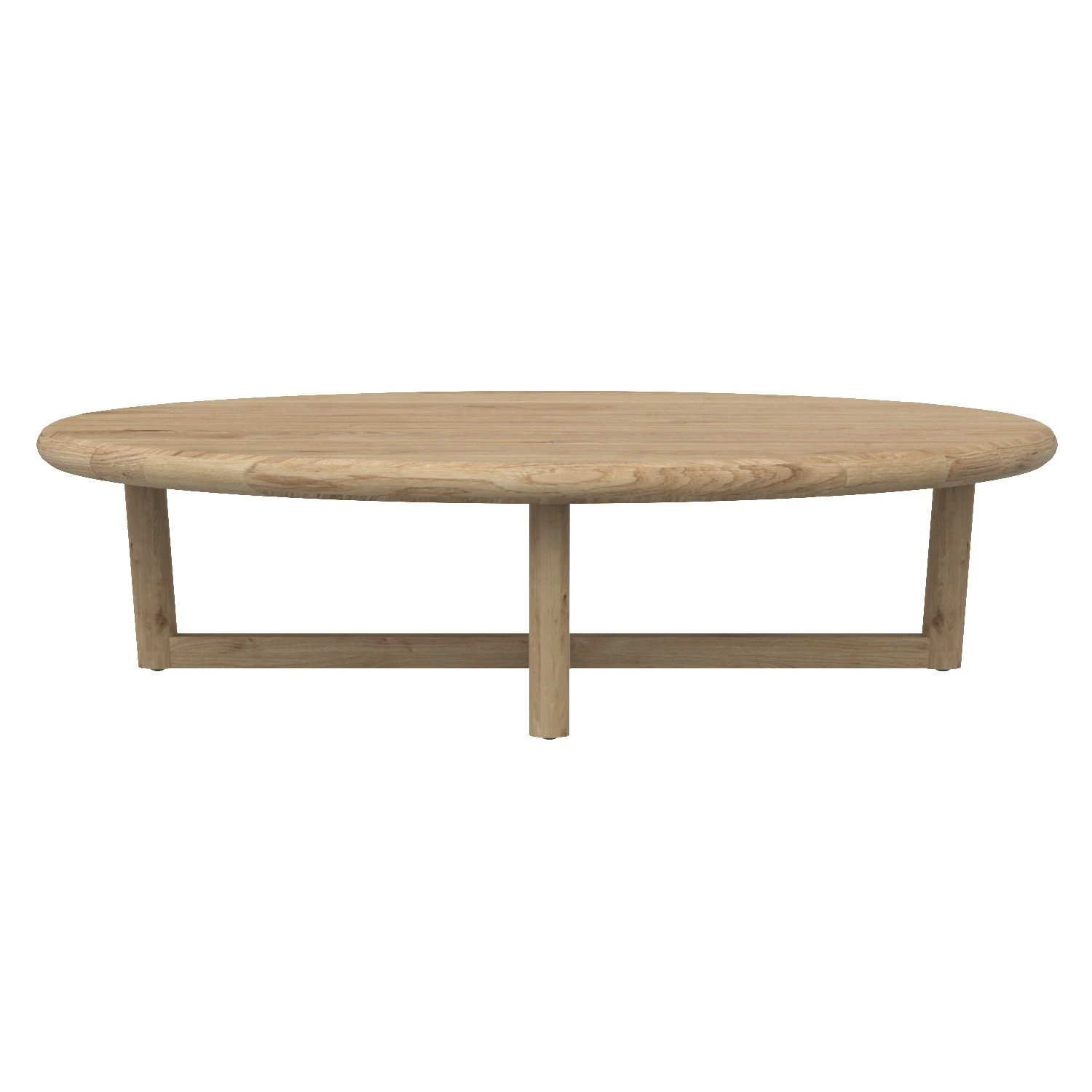 Mesa Teak Round Coffee Table 3D Model_01