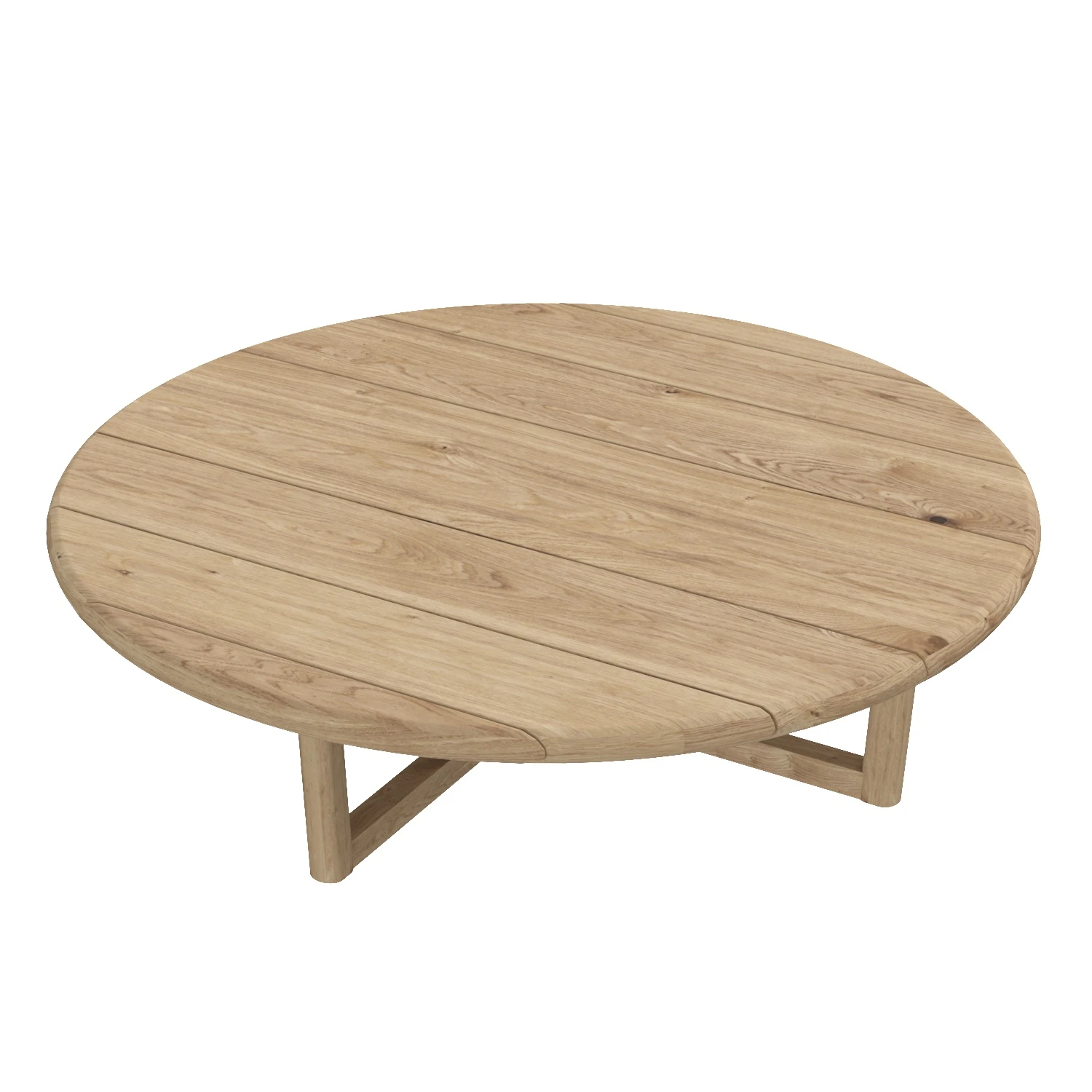 Mesa Teak Round Coffee Table 3D Model_06
