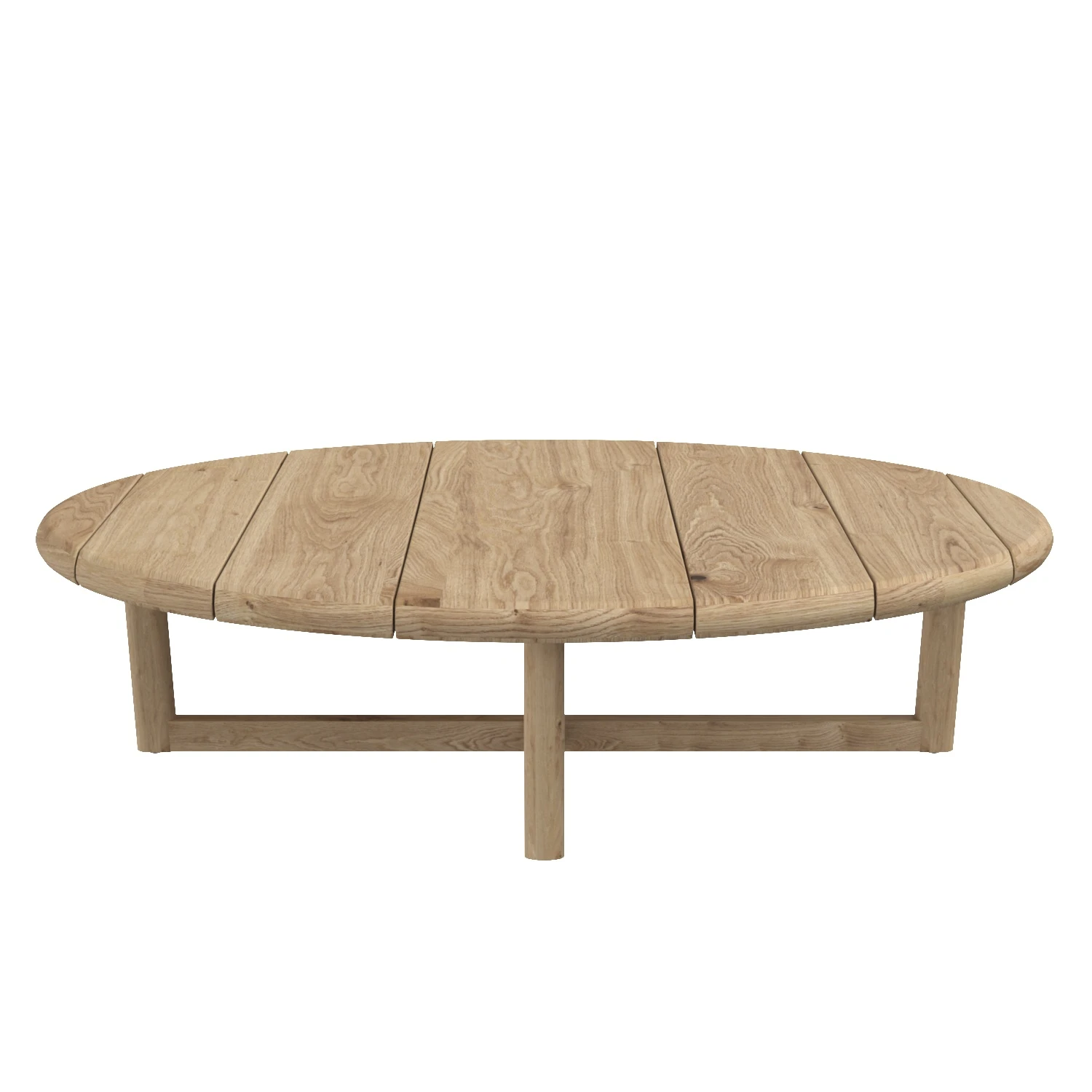 Mesa Teak Round Coffee Table 3D Model_03