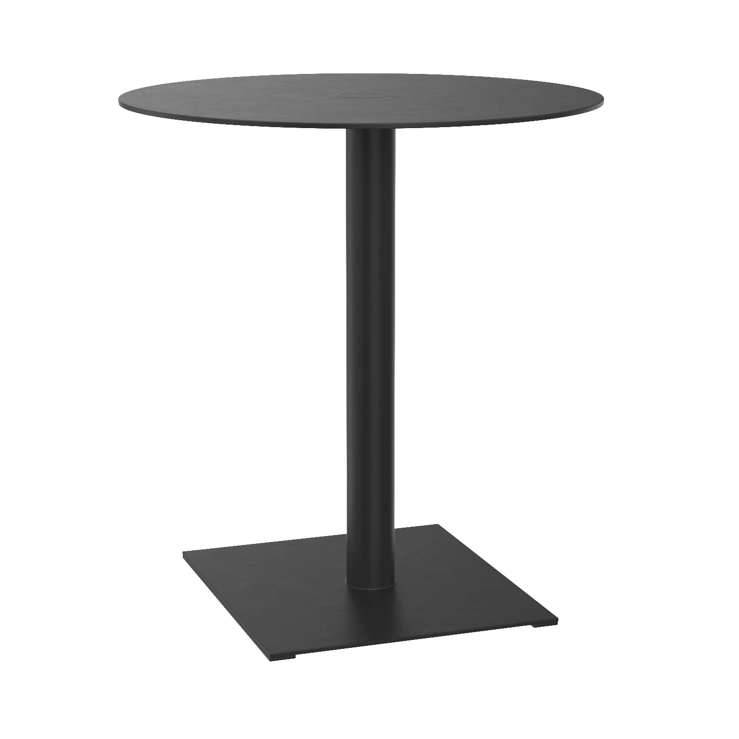 Mies Side Table Black Steel 3D Model_01