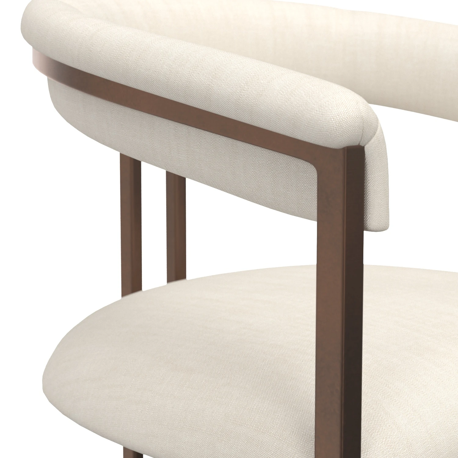 Modern Quinn Arm Chair 3D Model_05