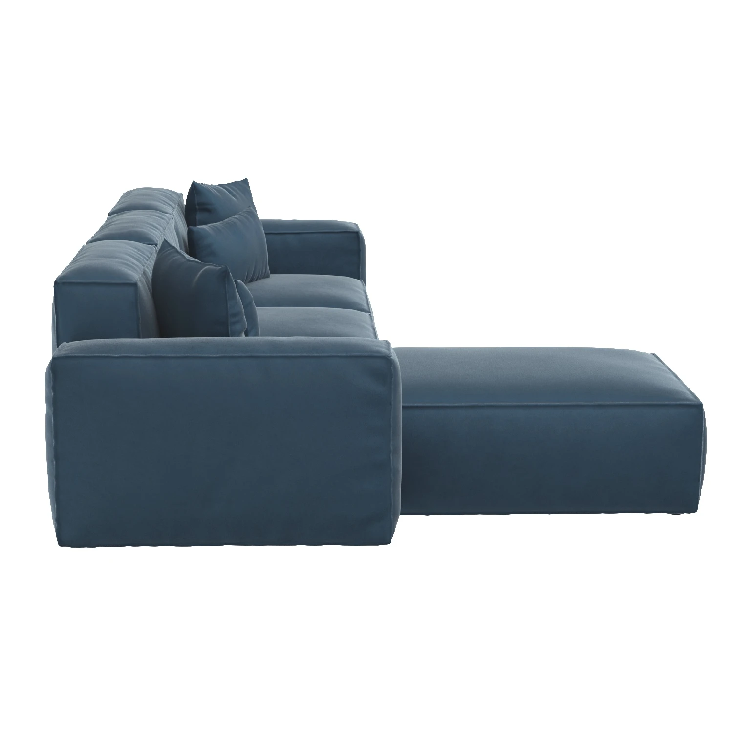 Nordic Fabric Modular Sofa 3D Model_03