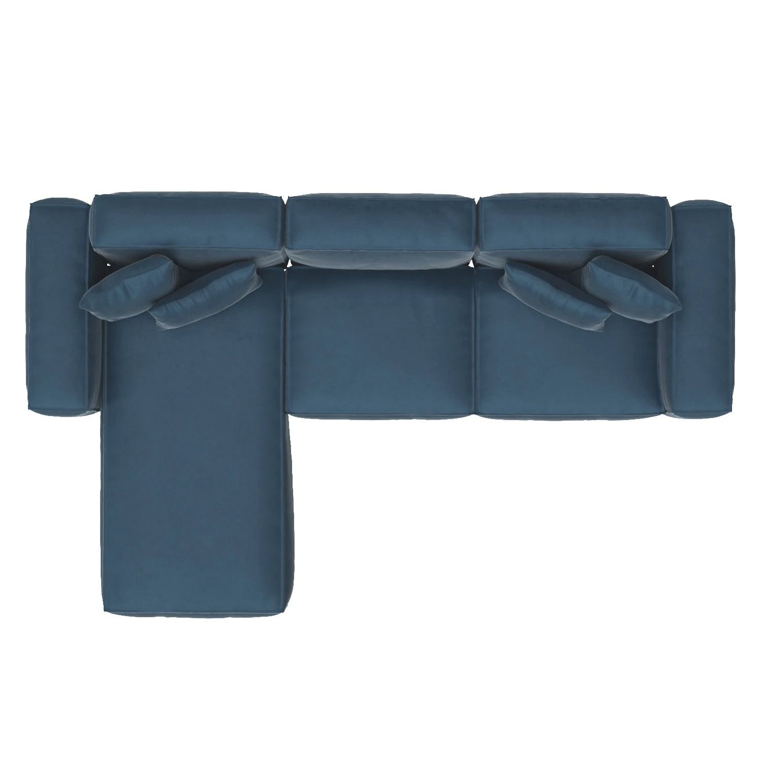 Nordic Fabric Modular Sofa 3D Model_04