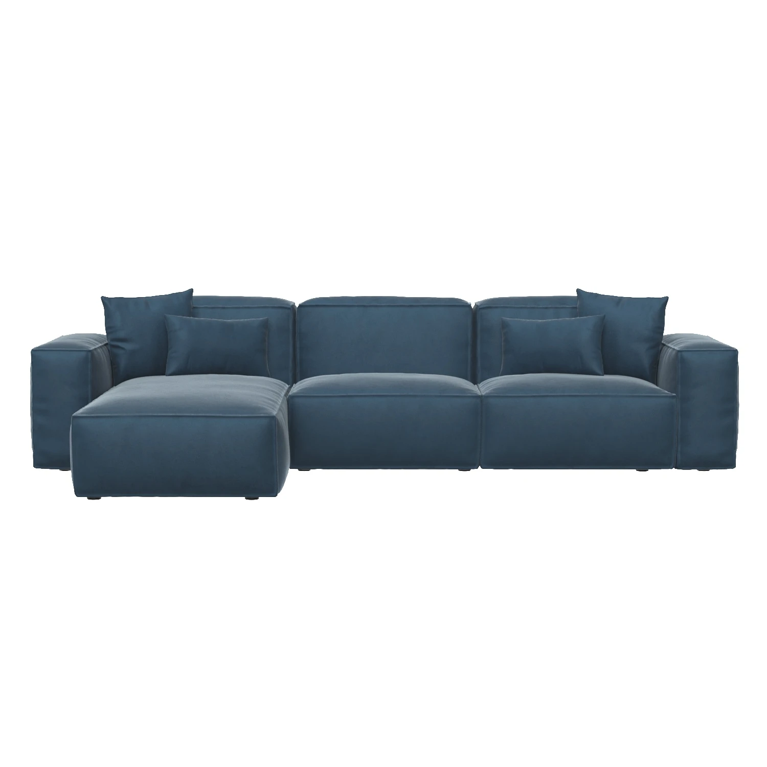 Nordic Fabric Modular Sofa 3D Model_01