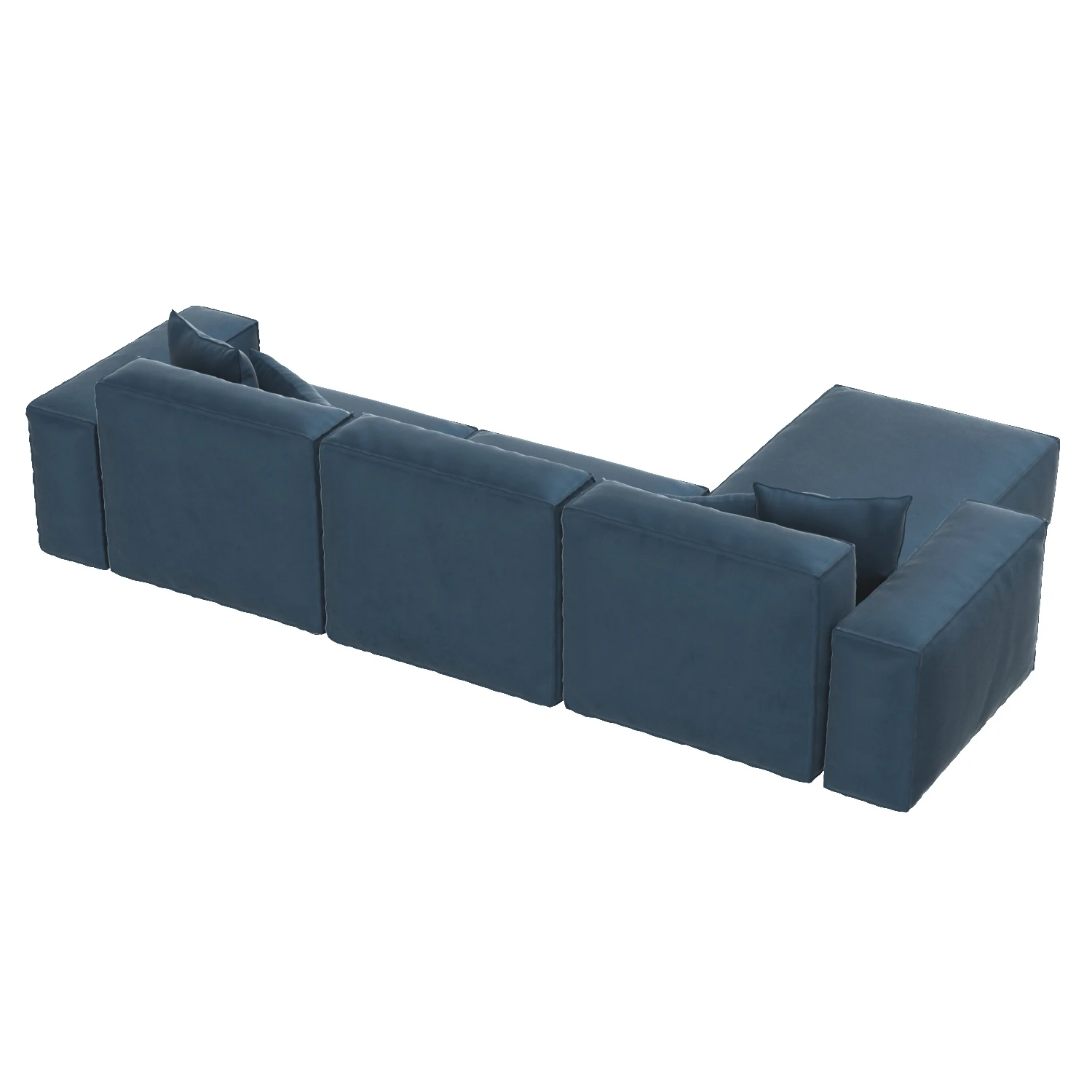 Nordic Fabric Modular Sofa 3D Model_06