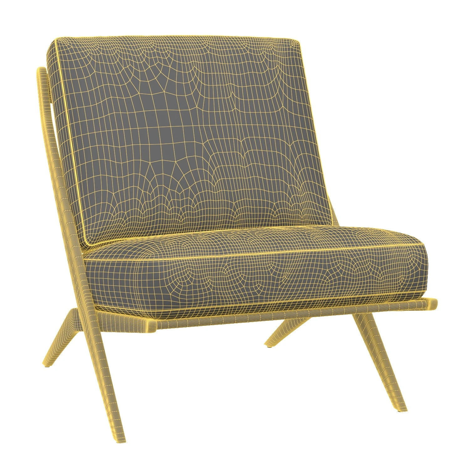 Pose Grey Wash Accent Chair 3D Model_07