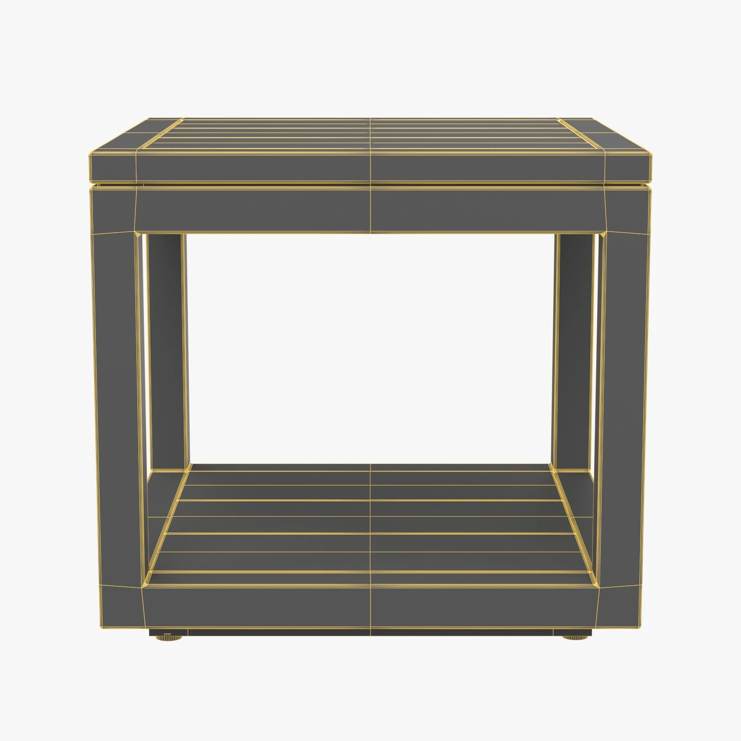 RH Capri Aluminum Square Side Table 3D Model_07
