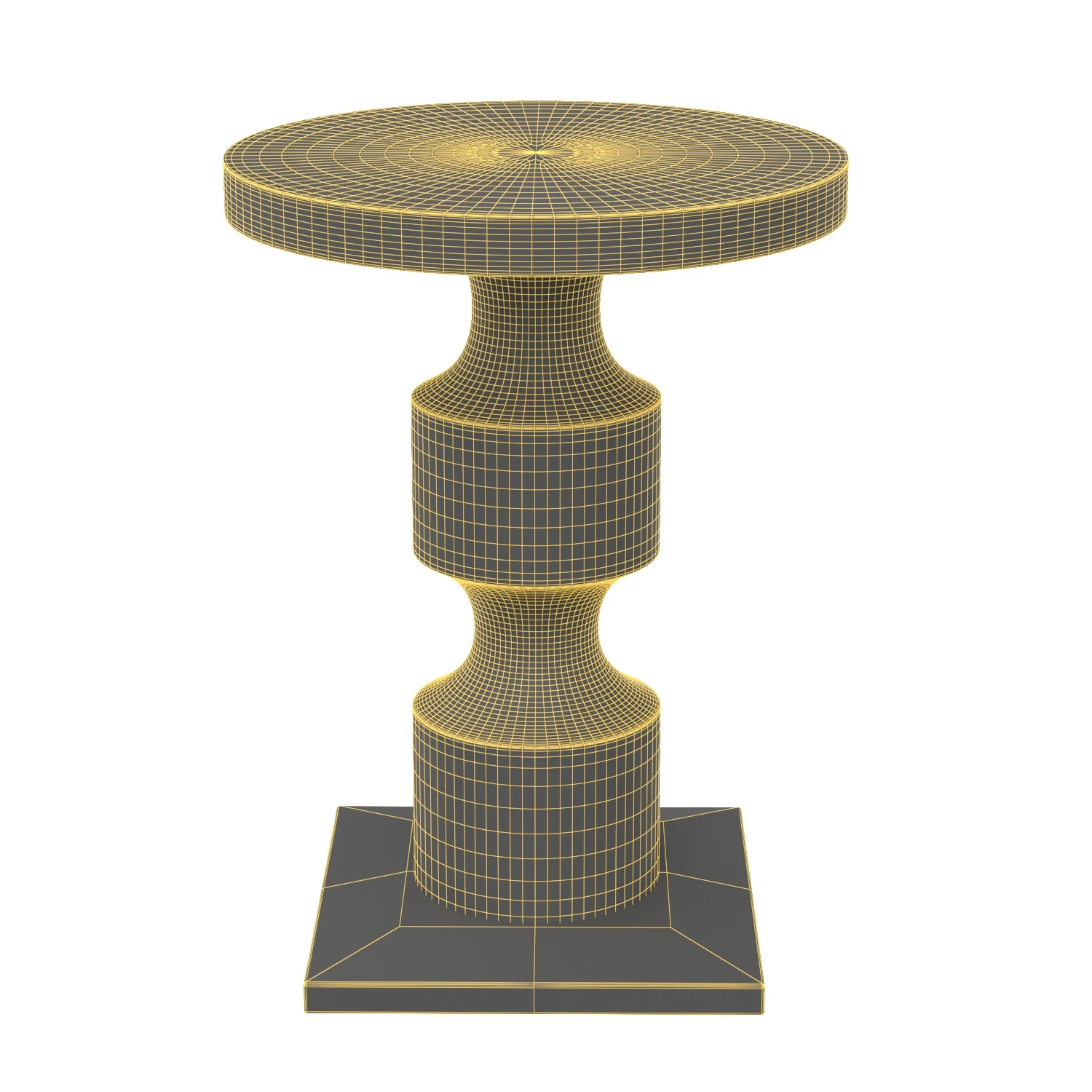 Ruby Rustic Lodge Round Drink Table 3D Model_07