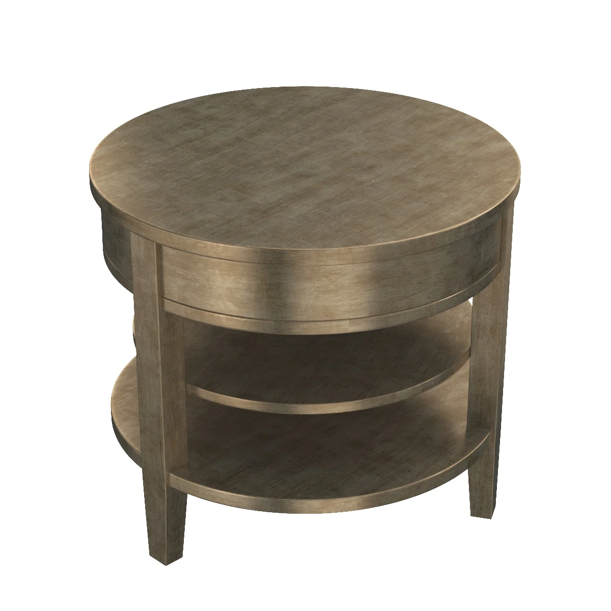 Sanctuary One Drawer Round Lamp Table Visage 3D Model_06