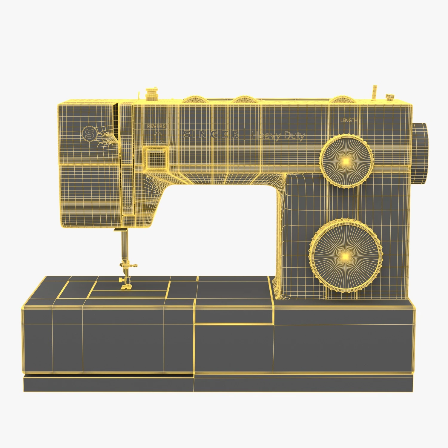 SINGER 4423 Heavy Duty Sewing Machine With Included Accessory Kit 3D Model_07