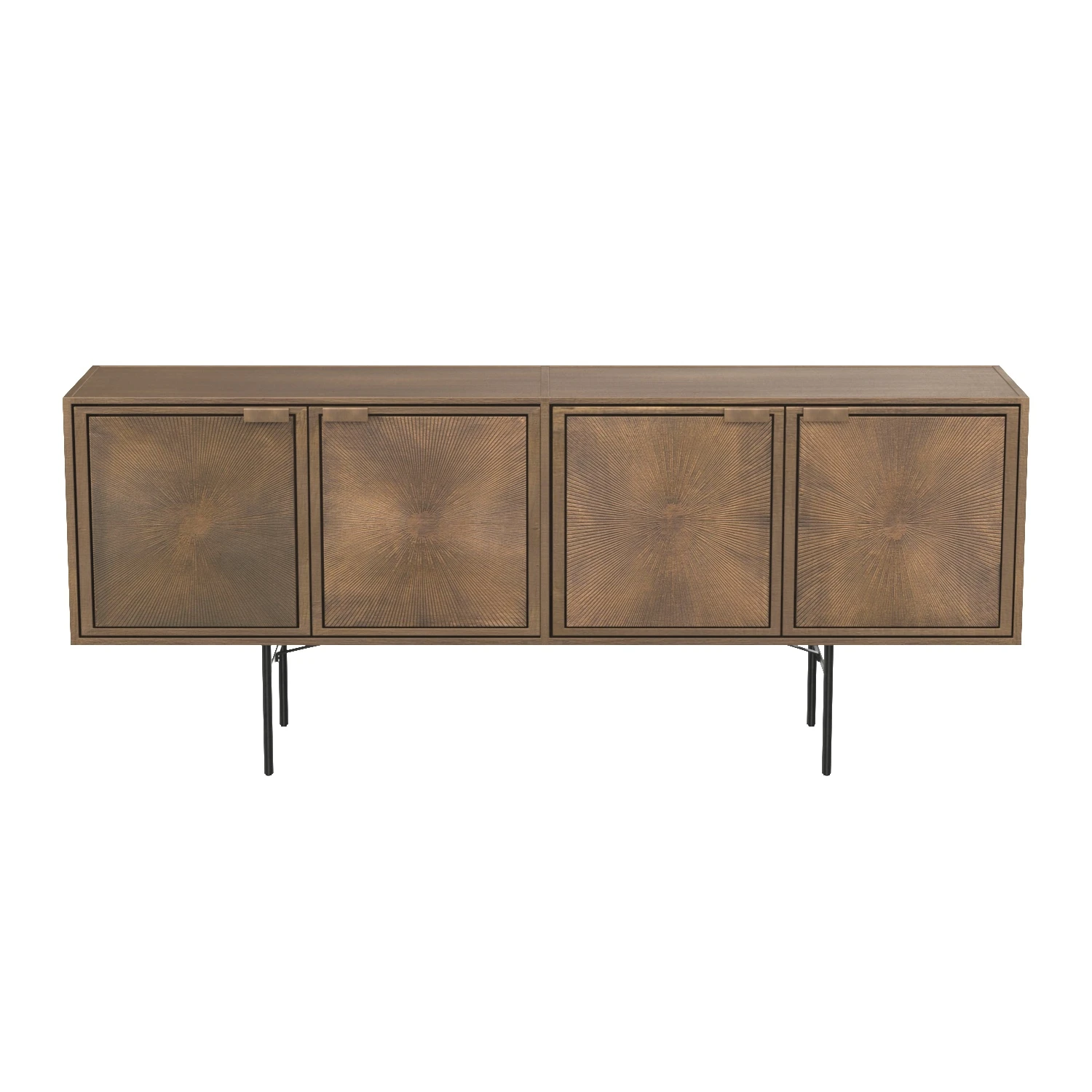 Sunburst Sideboard In Antique Nickel 3D Model_06