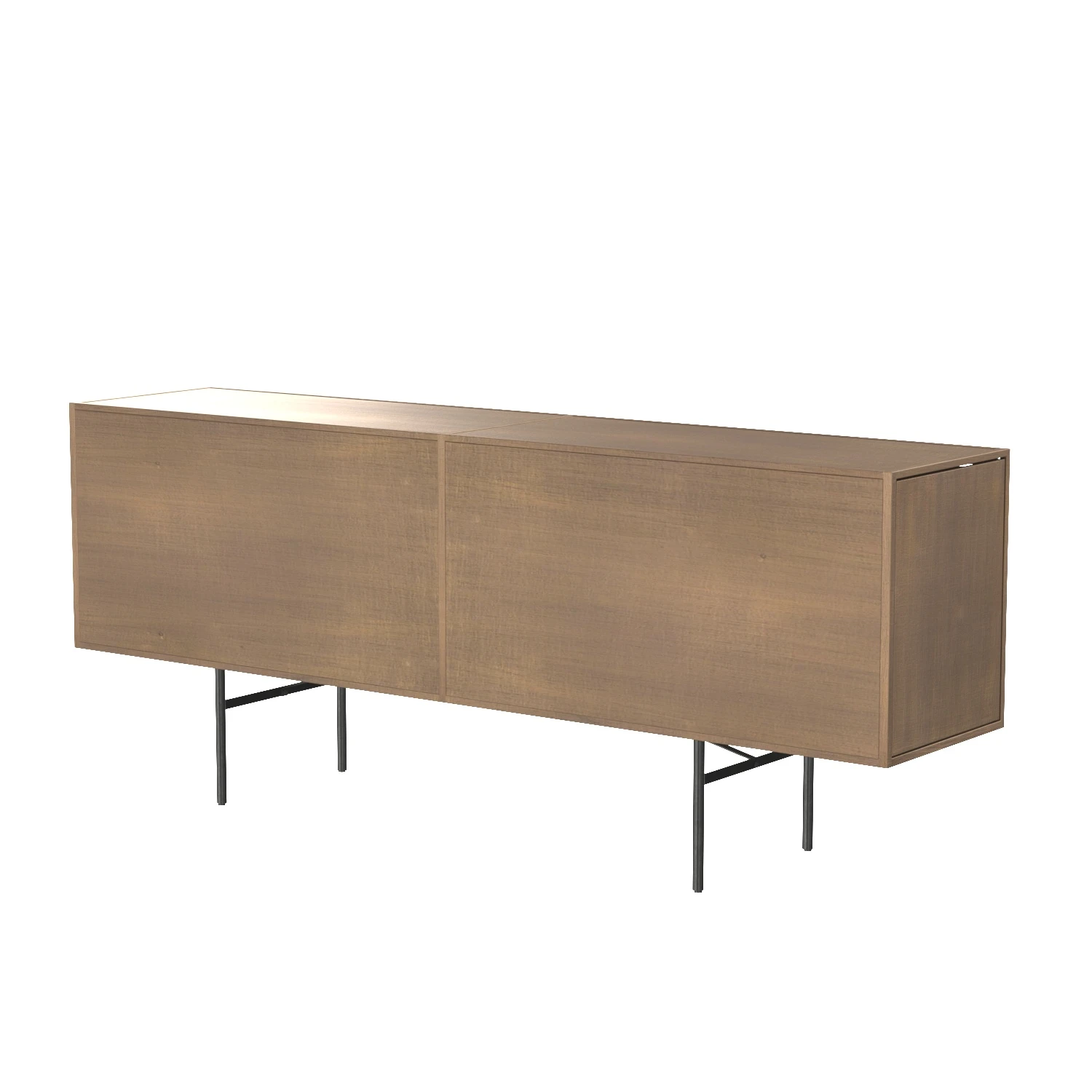 Sunburst Sideboard In Antique Nickel 3D Model_04