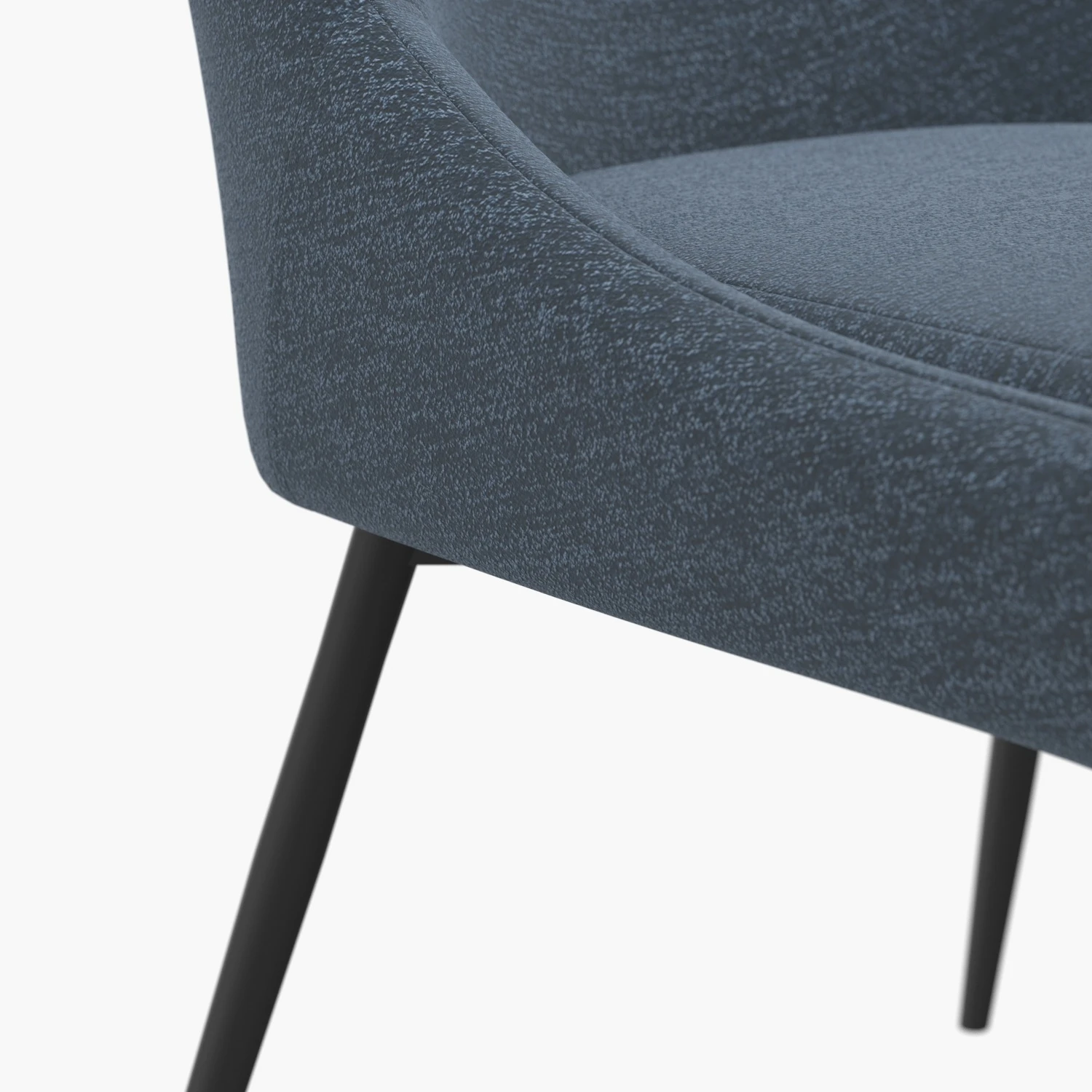 Viscount Upholstered Fabric Dining Chairs 3D Model_05