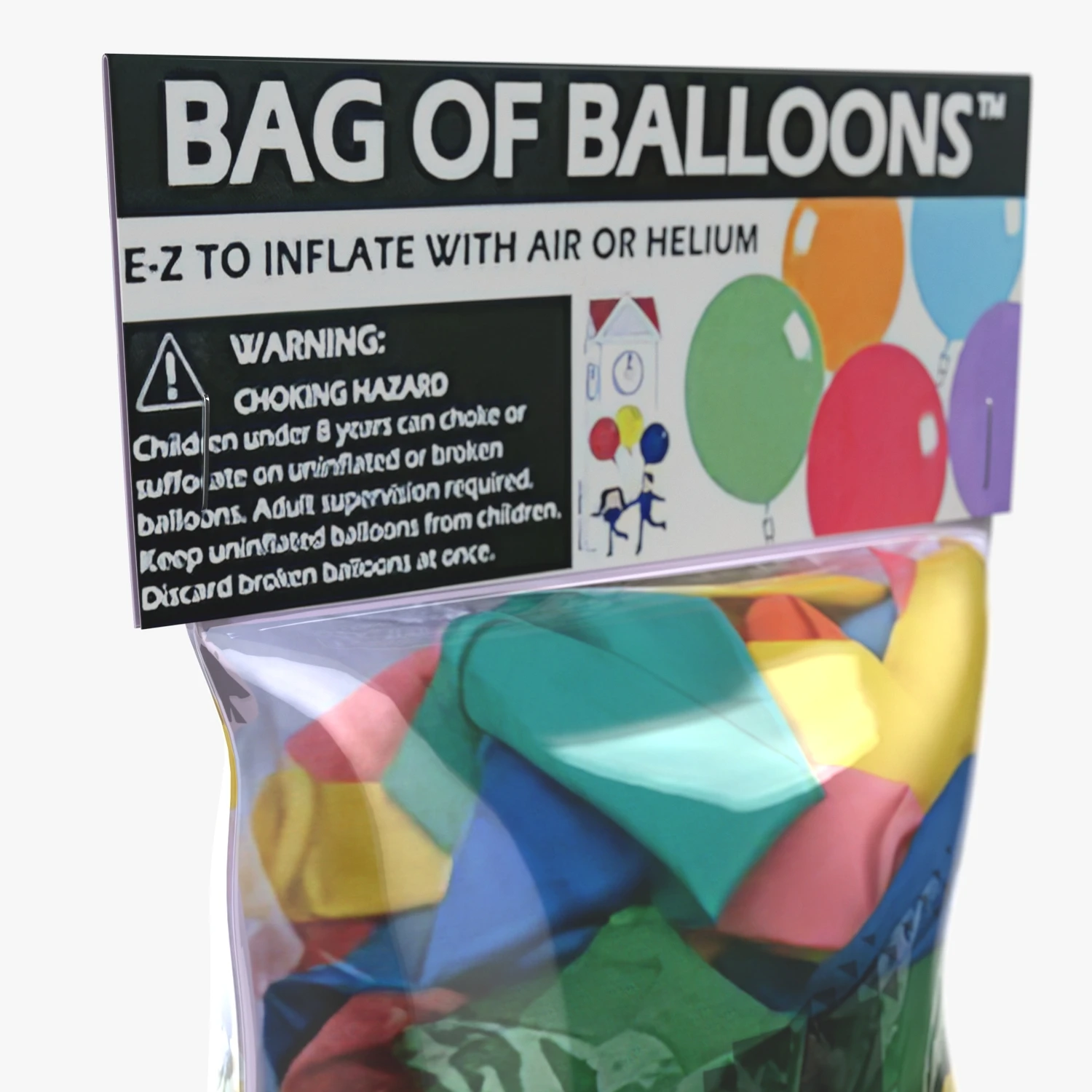 Bag of Balloons 3D Model_05
