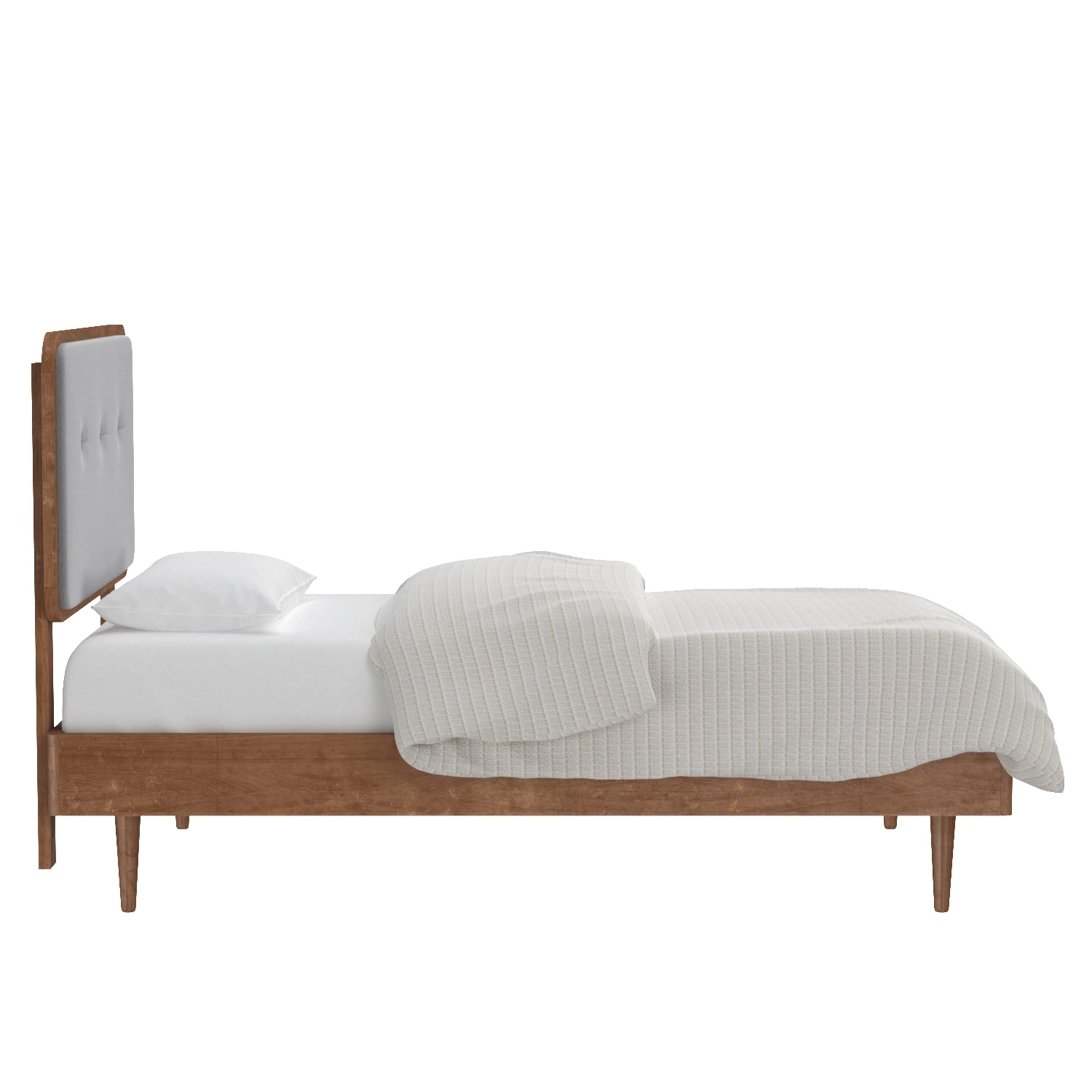 Baxton Studio Cilka Mid-Century Modern Twin Size Platform Bed 3D Model_03
