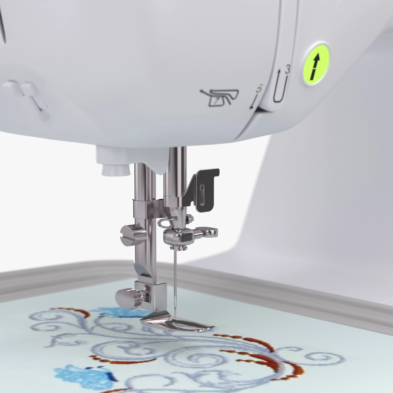 Brother PE800 Embroidery Machine 3D Model_05