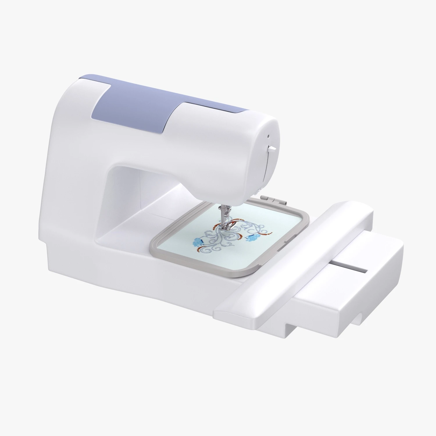 Brother PE800 Embroidery Machine 3D Model_06
