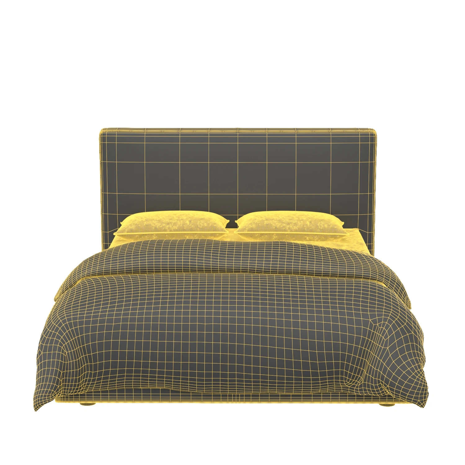 Cloud Low Profile Bed 3D Model_07