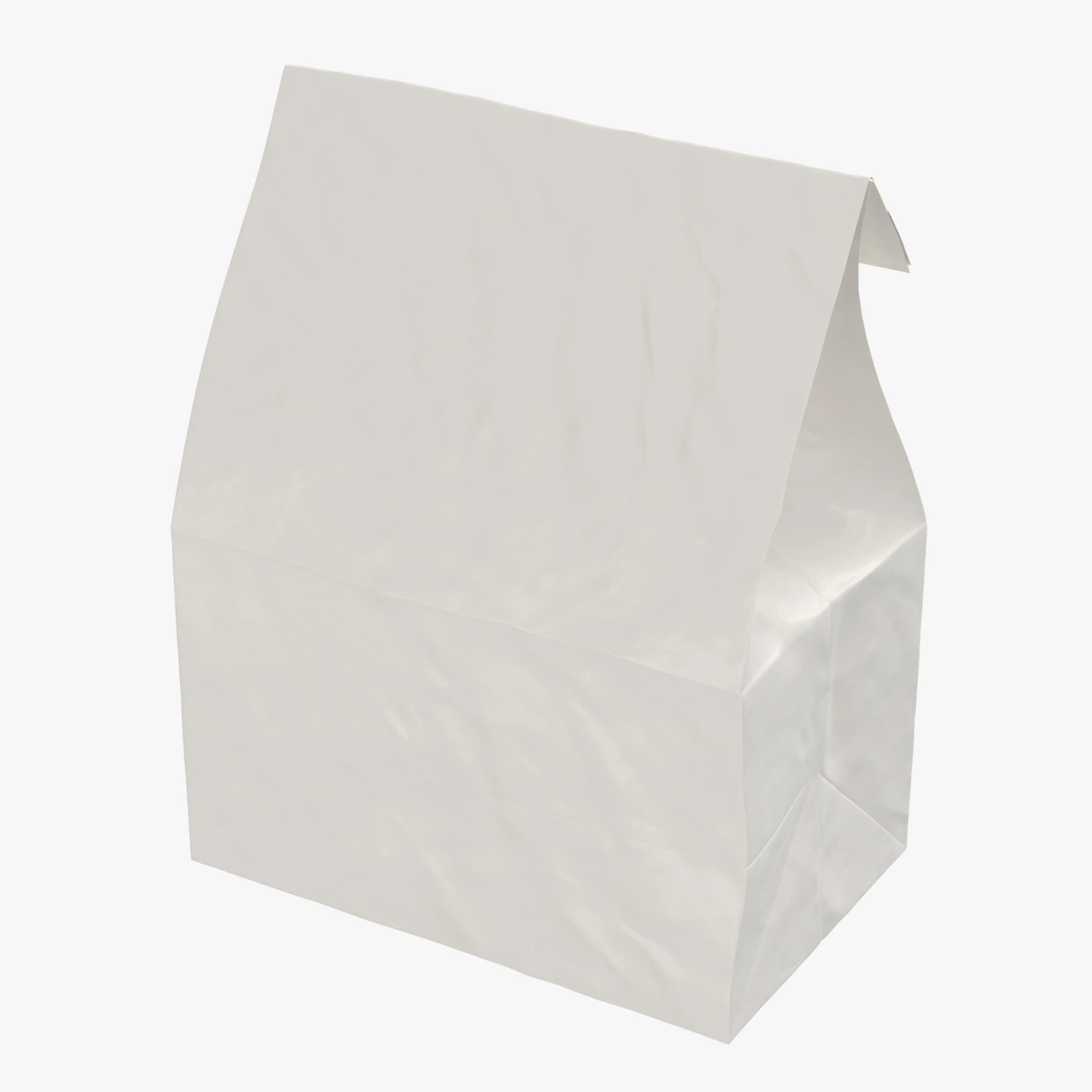 Concession Essentials - 4lb White Paper Bags 3D Model_06