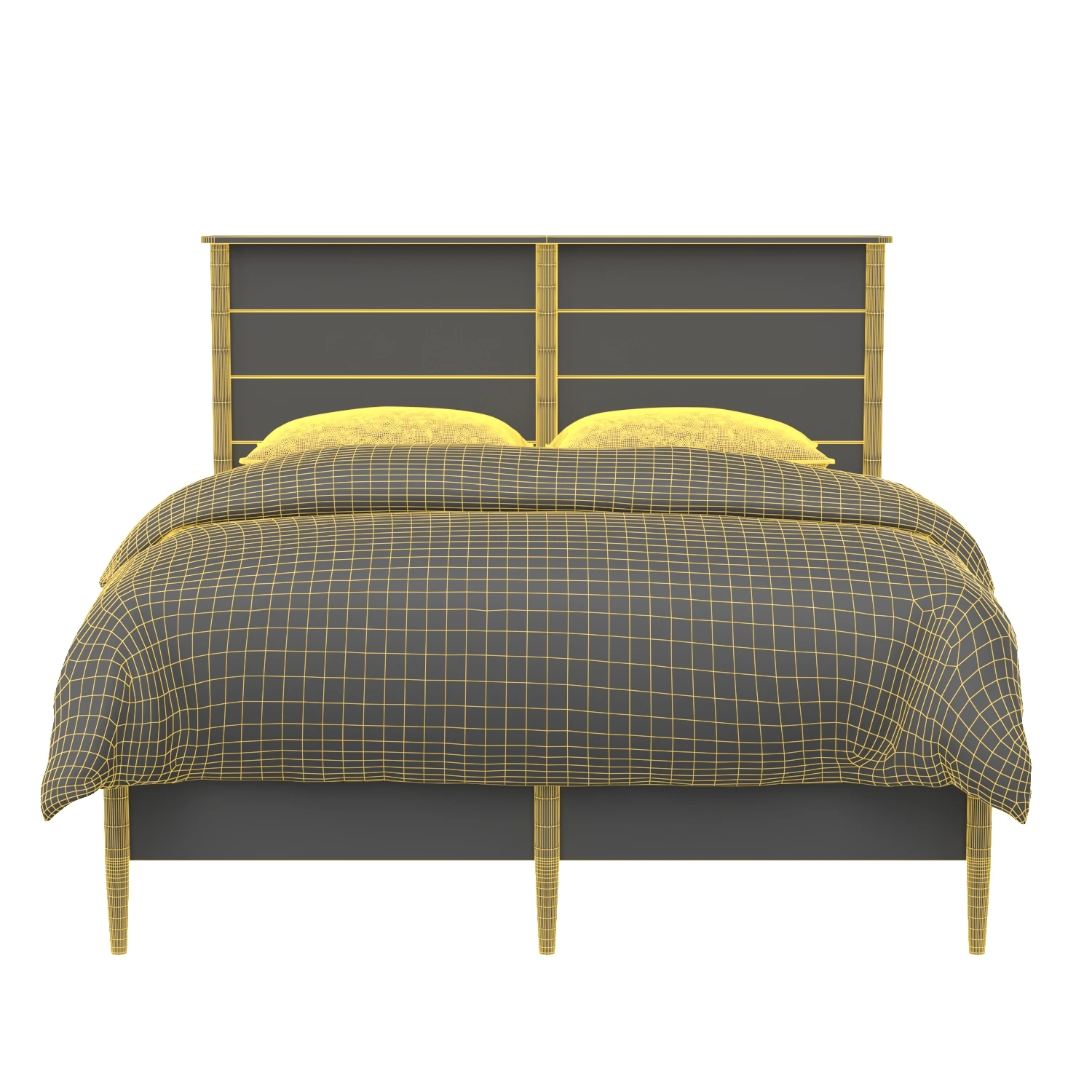 Curated Langley Queen Bed 3D Model_07