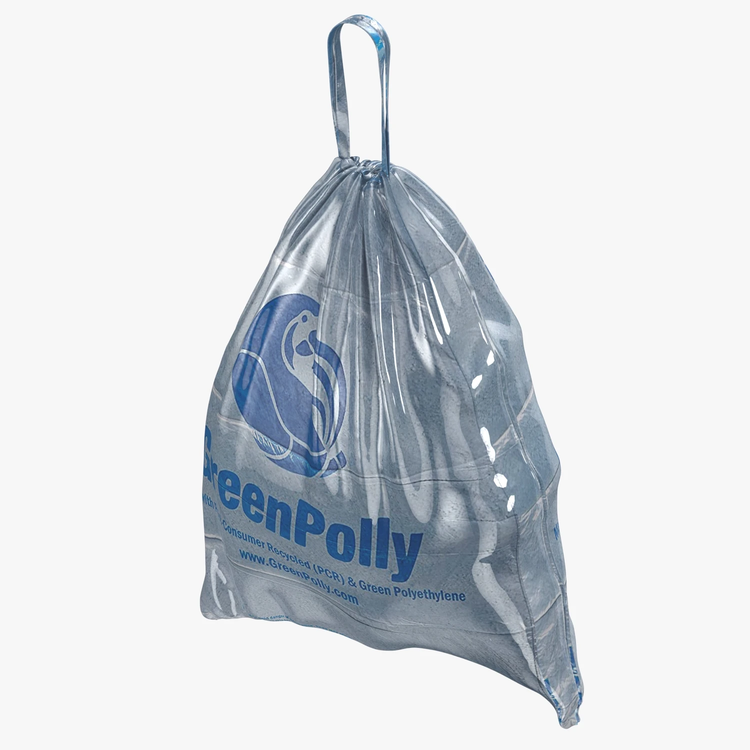 GreenPolly Blue Tall Kitchen Recycling Bags 3D Model_06