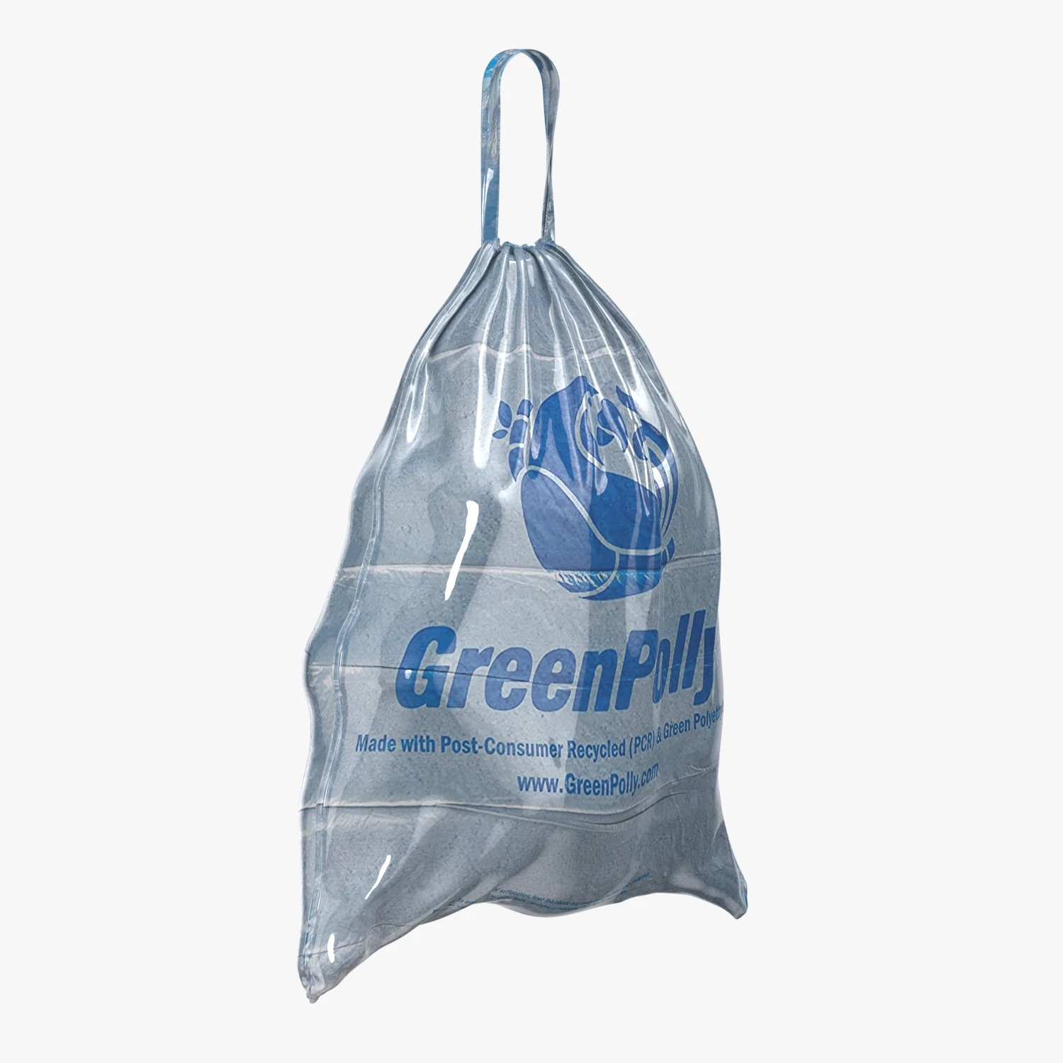 GreenPolly Blue Tall Kitchen Recycling Bags 3D Model_03